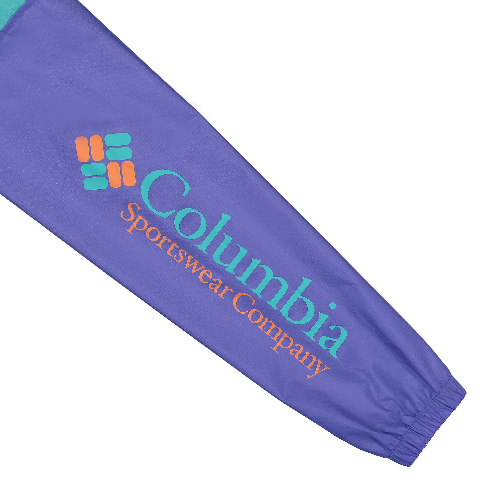 Columbia Riptide Anorak Purple Lotus / Bright Aqua / Desert Orange Windbreaker Detail view 1 | Overkill