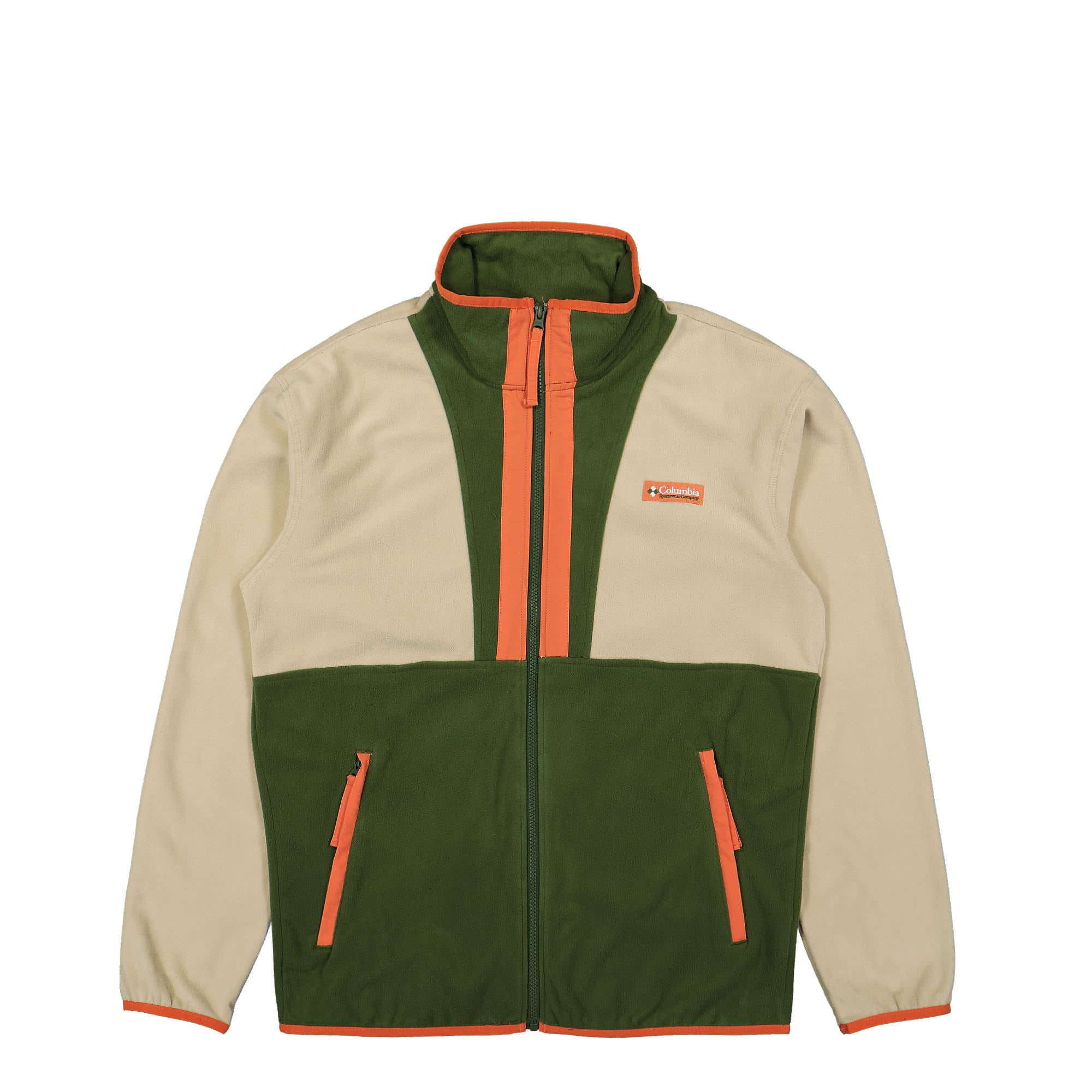 Columbia Back Bowl Lightweight Fleece Ancient Fossil / Pesto / Dusty Orange Fleece Jackets 1890764273 | Overkill