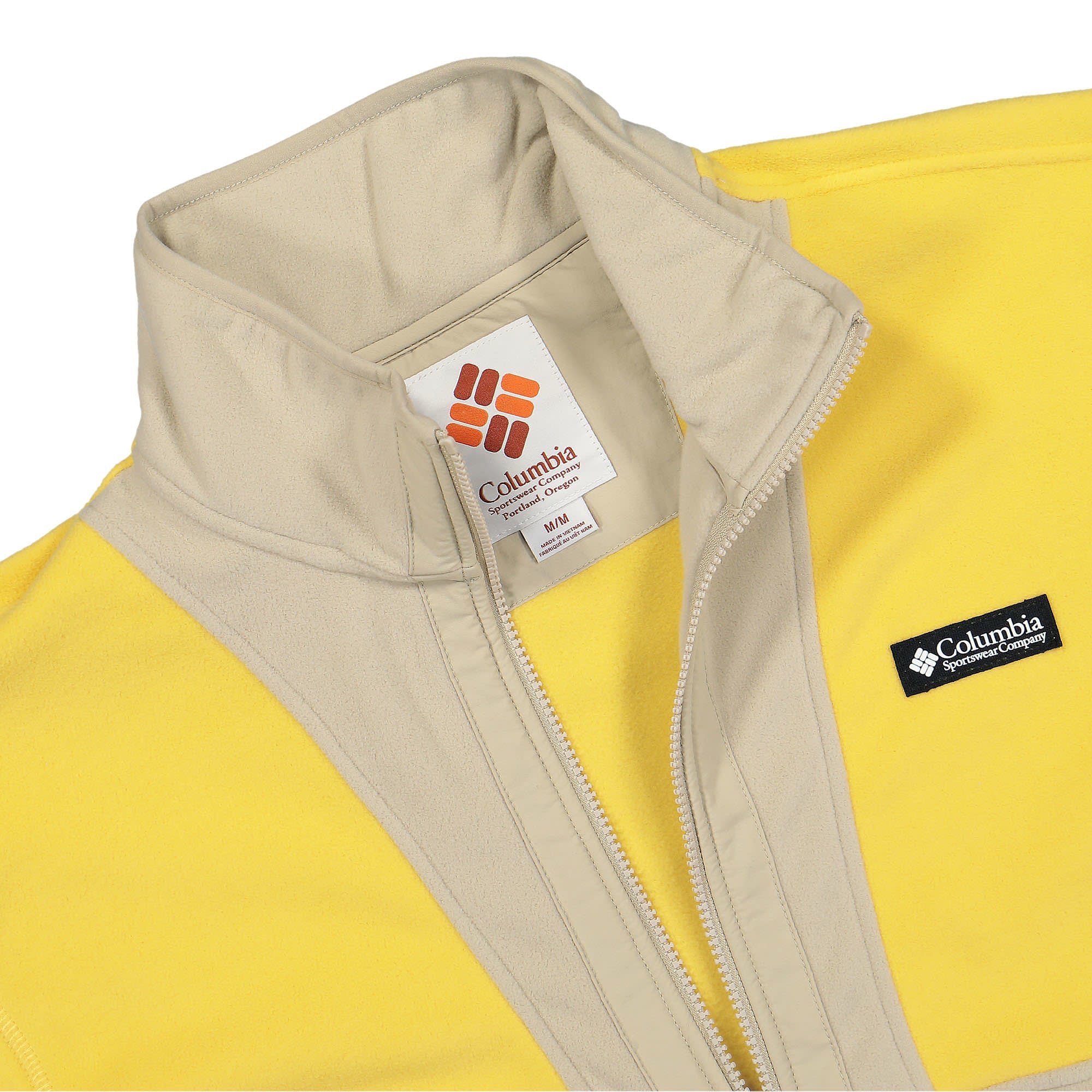 Columbia Back Bowl Lightweight Fleece Jacket Golden Nugget Ancient Fossil Fleece Jackets Detailfoto | Overkill