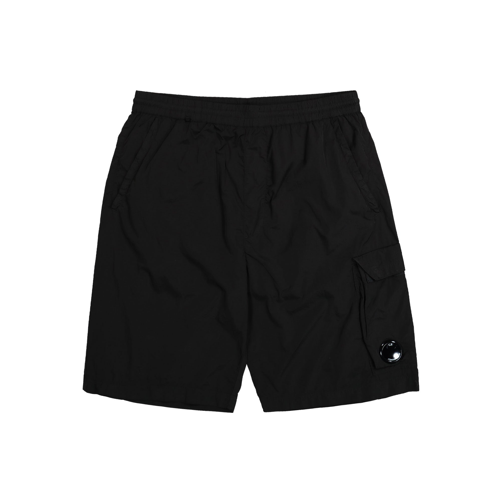 C.P. Company Bermuda Cargo Chrome Black Shorts 18CMBE041A-005904G-999 | Overkill