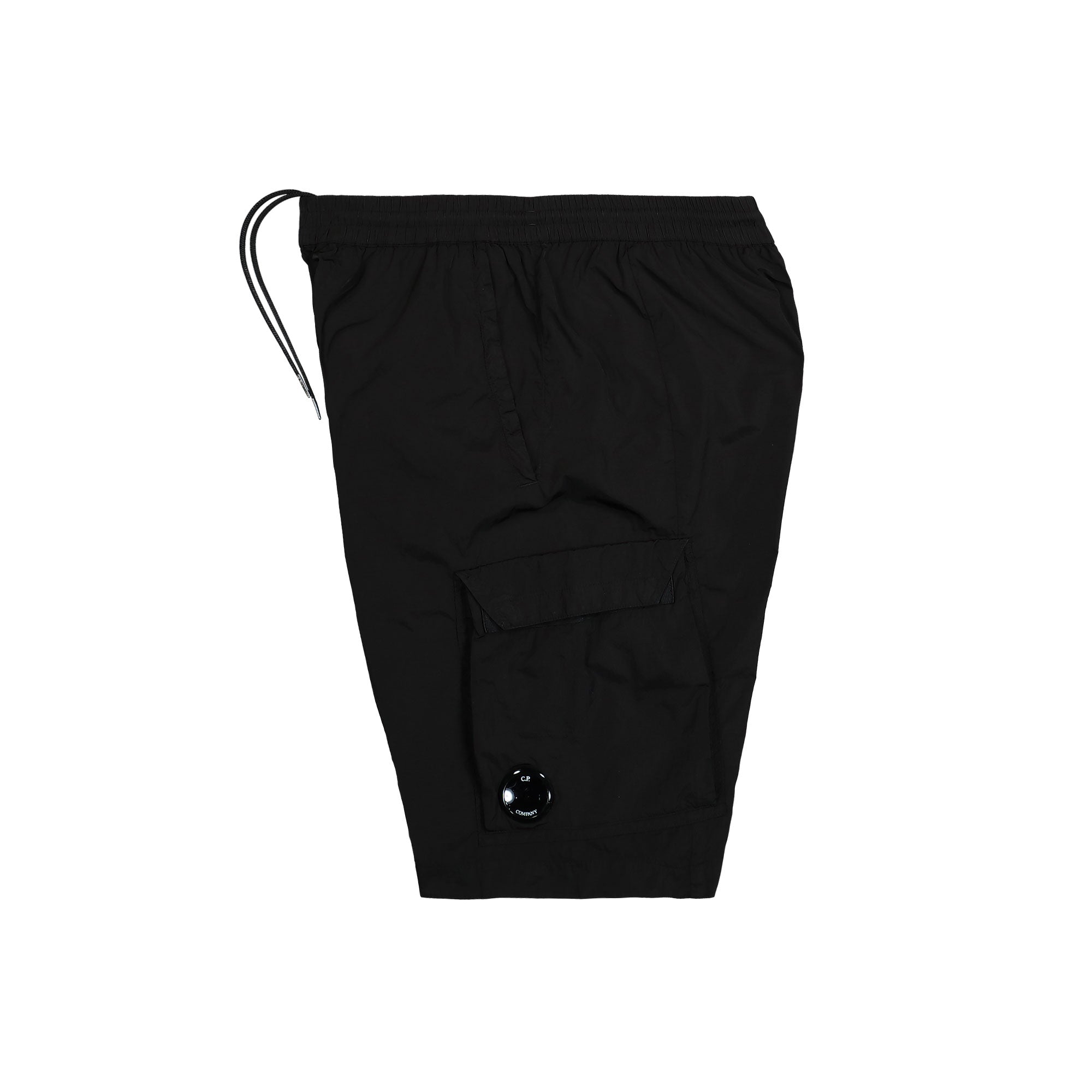 C.P. Company Bermuda Cargo Chrome Black Shorts Detail view 1 | Overkill