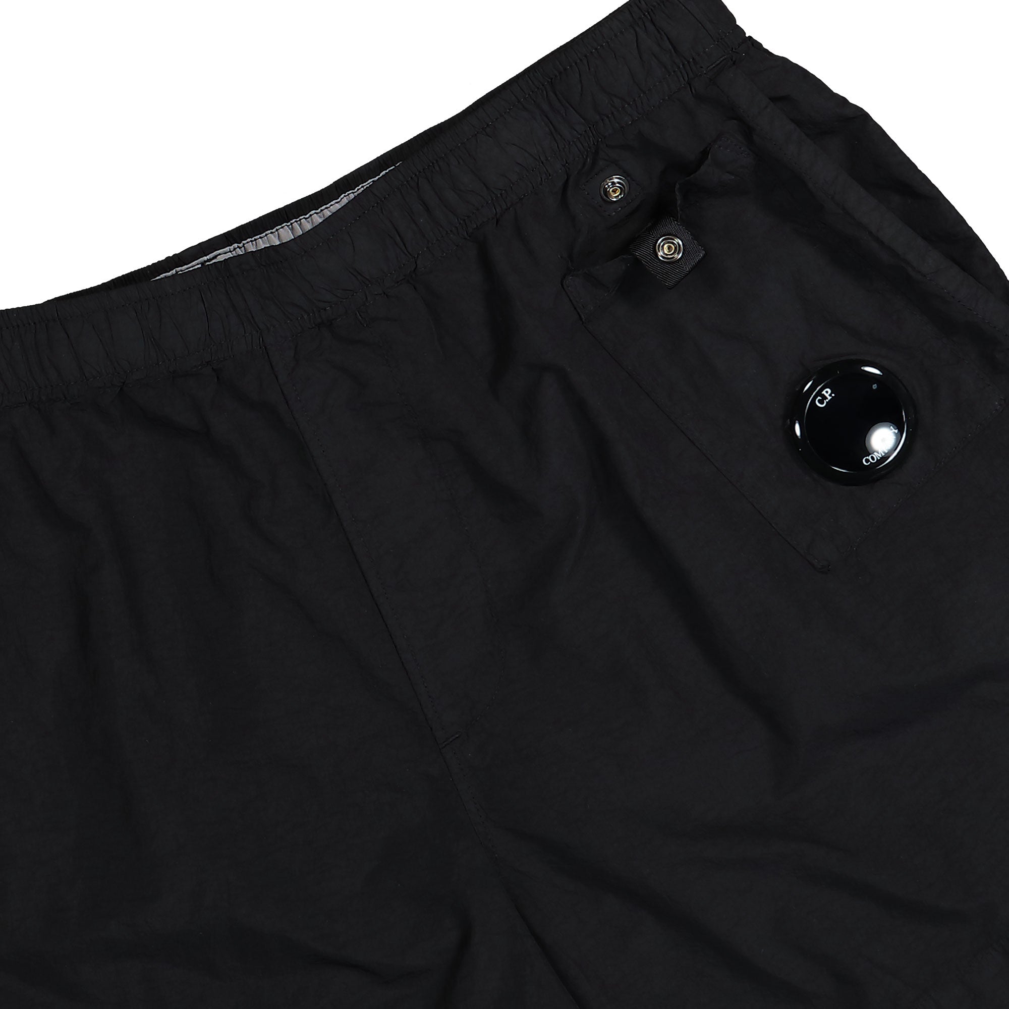 C.P. Company Lens Swim Shorts Black Swimwear Detailfoto | Overkill