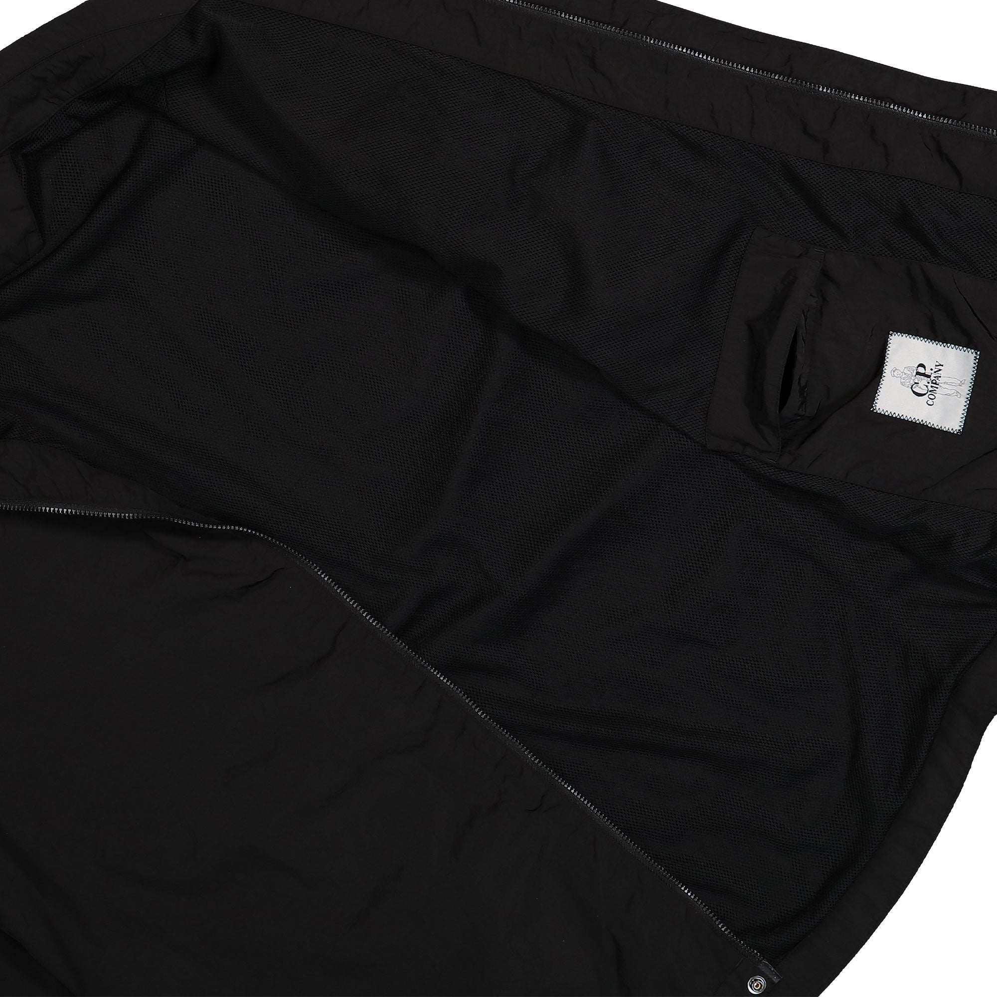 C.P. Company Chrome-R Full Zip Overshirt Black Jackets Detail view 1 | Overkill