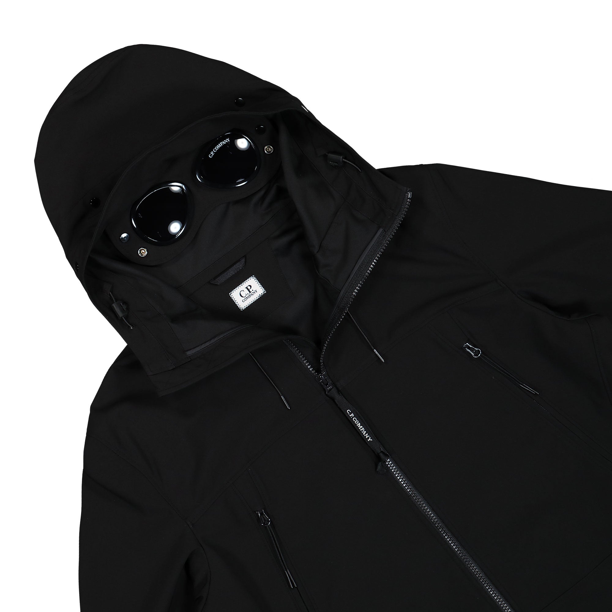 C.P. Company C.P. Shell-R Goggle Jacket Black Jackets Close-up | Overkill