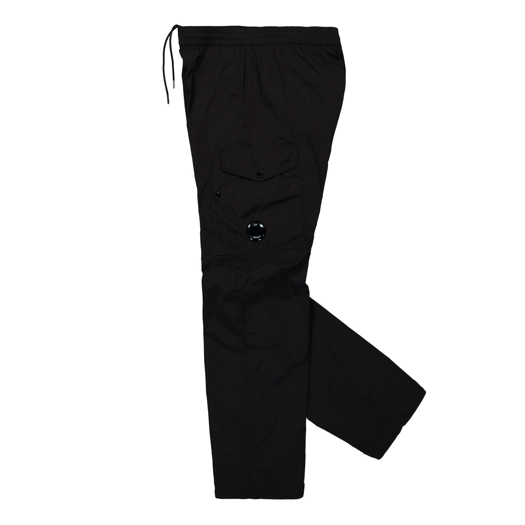 C.P. Company Chrome-R Regular Cargo Pants Black Cargo Pants Close-up | Overkill
