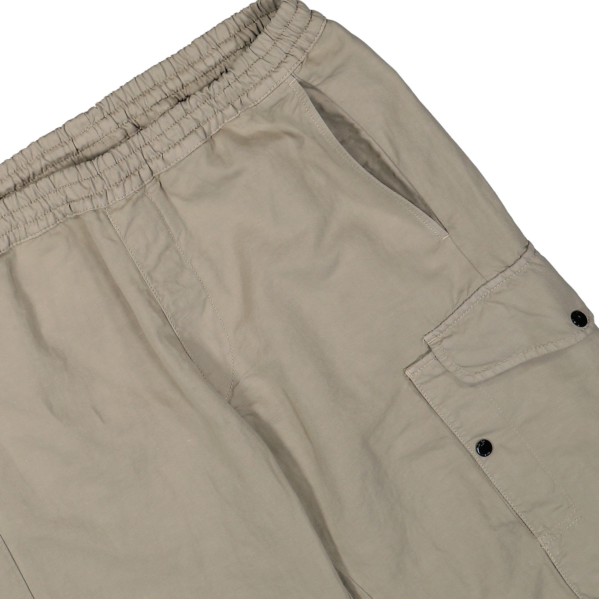 C.P. Company Regular Fit Cotton/Linen Pants Vintage Khaki Casual Pants Detailfoto | Overkill