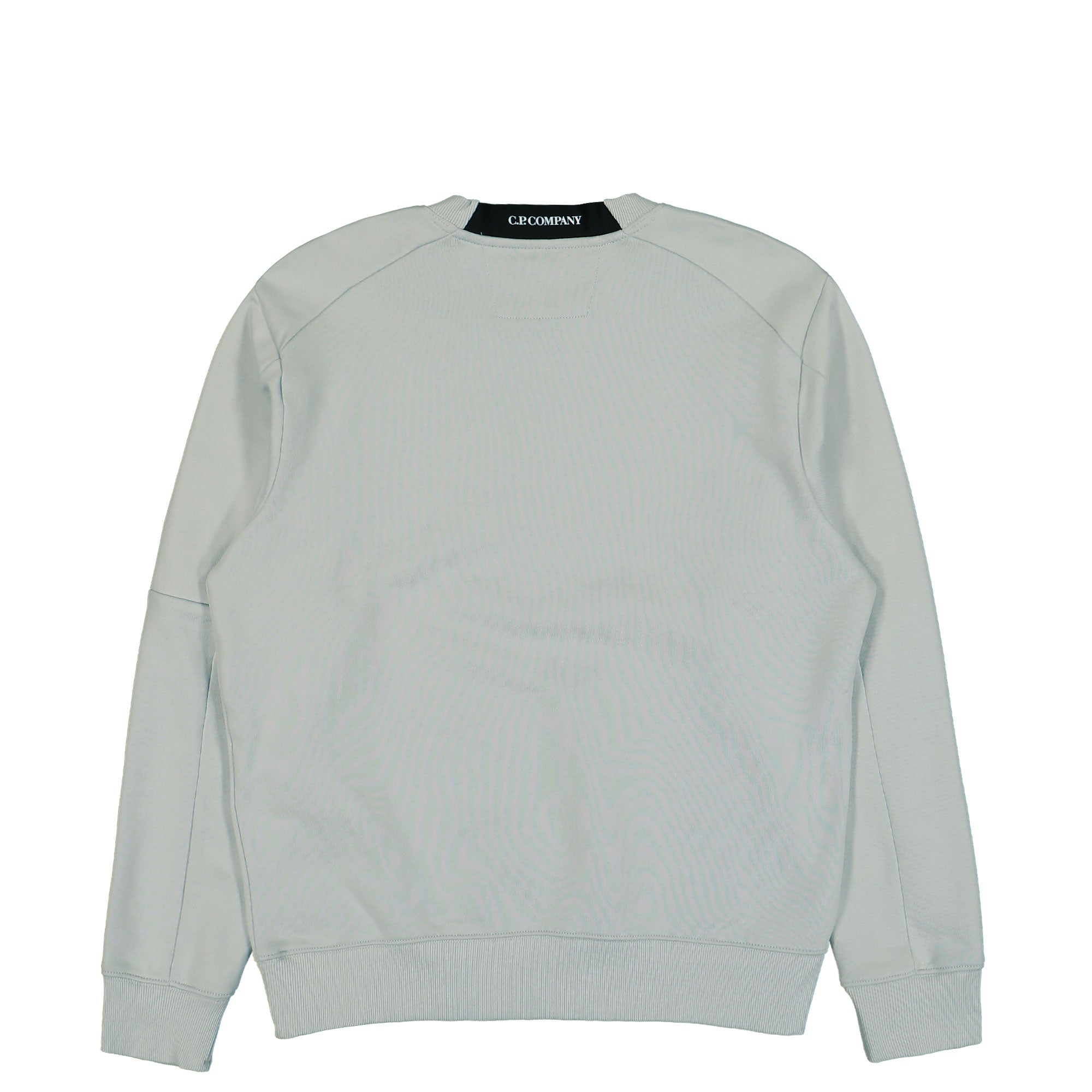 C.P. Company Diagonal Raised Fleece Crew Neck Lens Sweatshirt Blue Fox Sweatshirts Detailfoto | Overkill