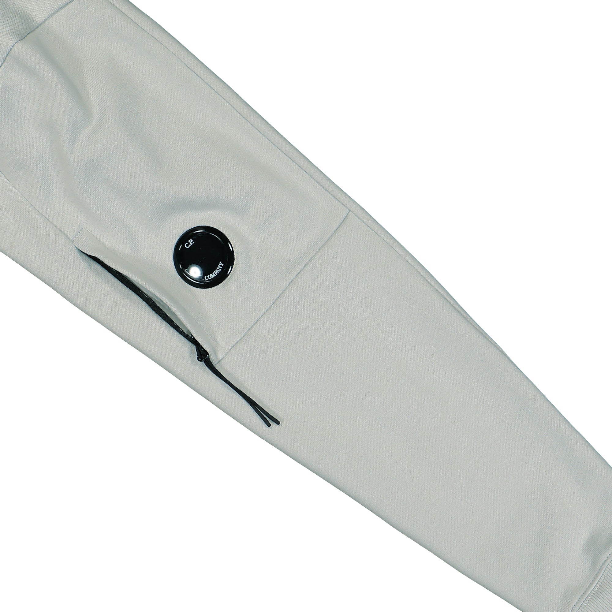 C.P. Company Diagonal Raised Fleece Crew Neck Lens Sweatshirt Blue Fox Sweatshirts Detail view 2 | Overkill