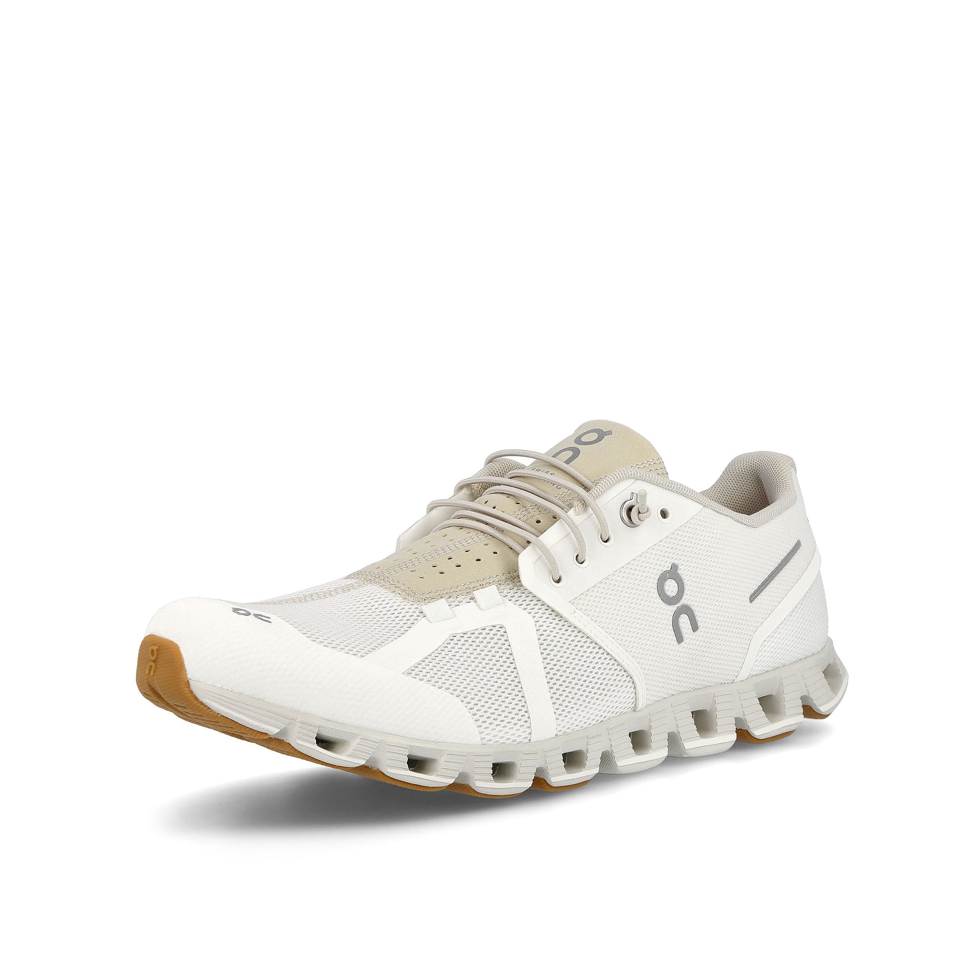 On cloud White-Sand Low Top Sneakers Close Up | Overkill