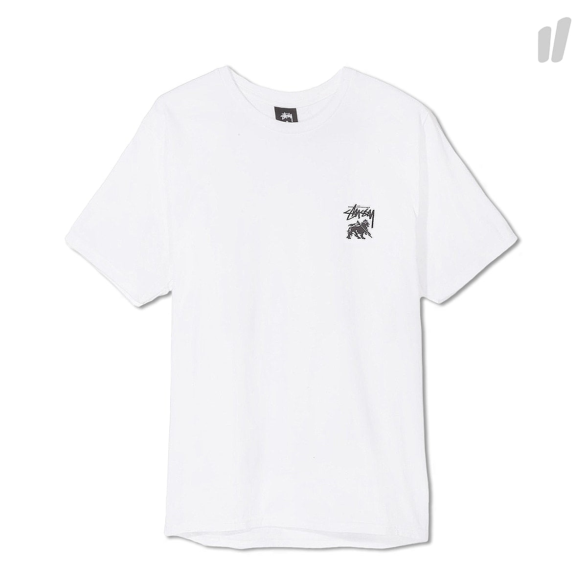 Stussy Lion Shield Tee White T-Shirts 1904188 / 1201 | Overkill