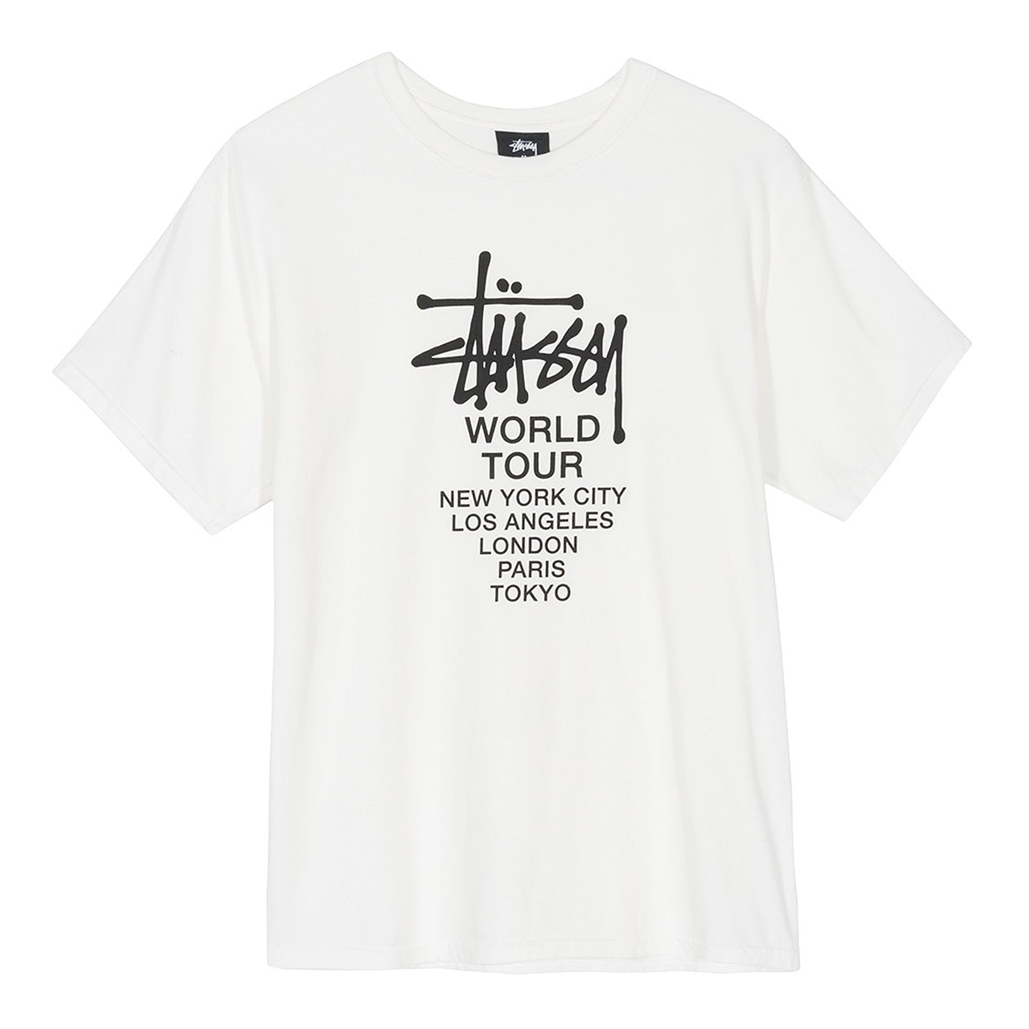 Stussy Tour Pigment Dyed Tee Natural T-Shirts 1904401 / 1002 | Overkill