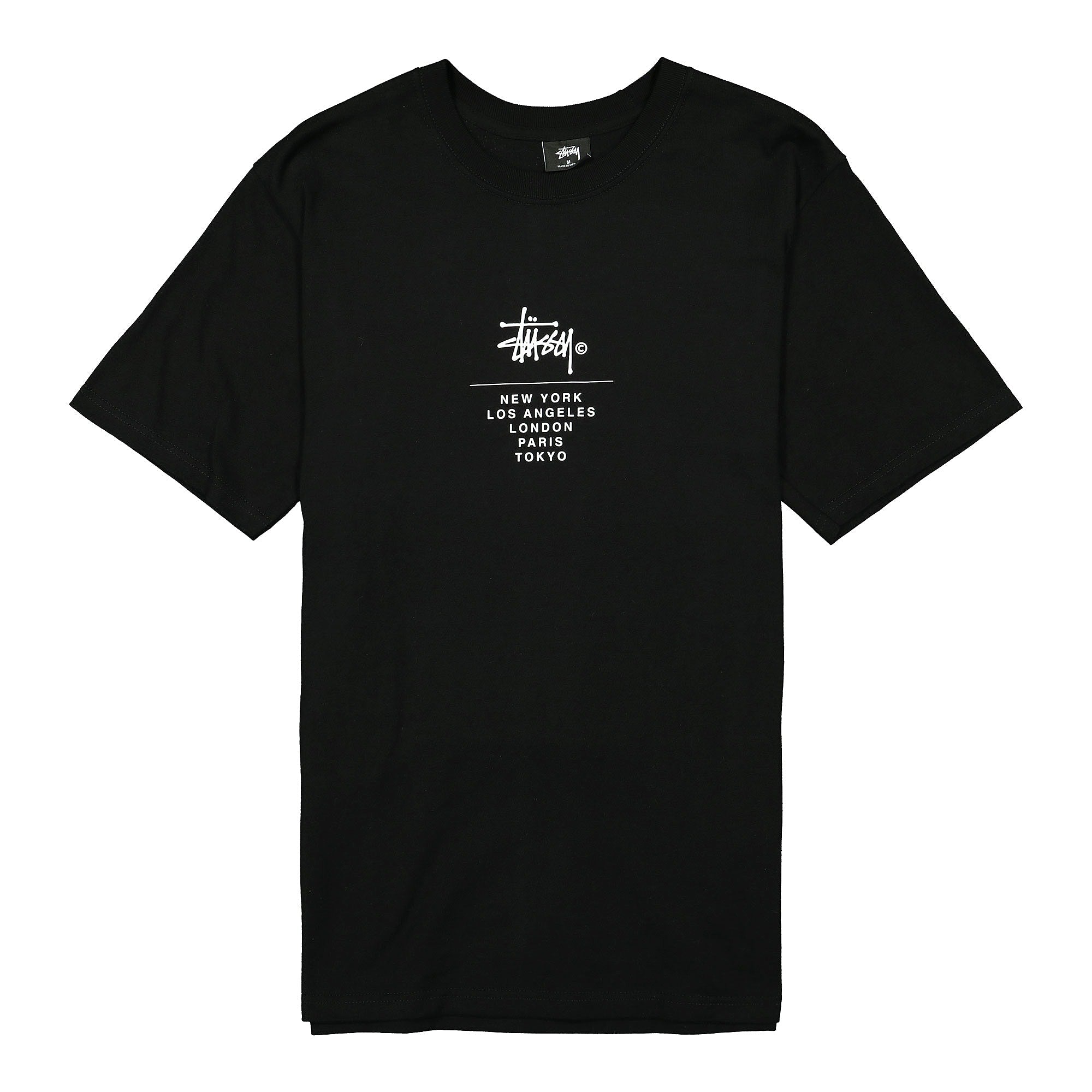 Stussy City Stack Tee Black T-Shirts 1904467 / 0001 | Overkill