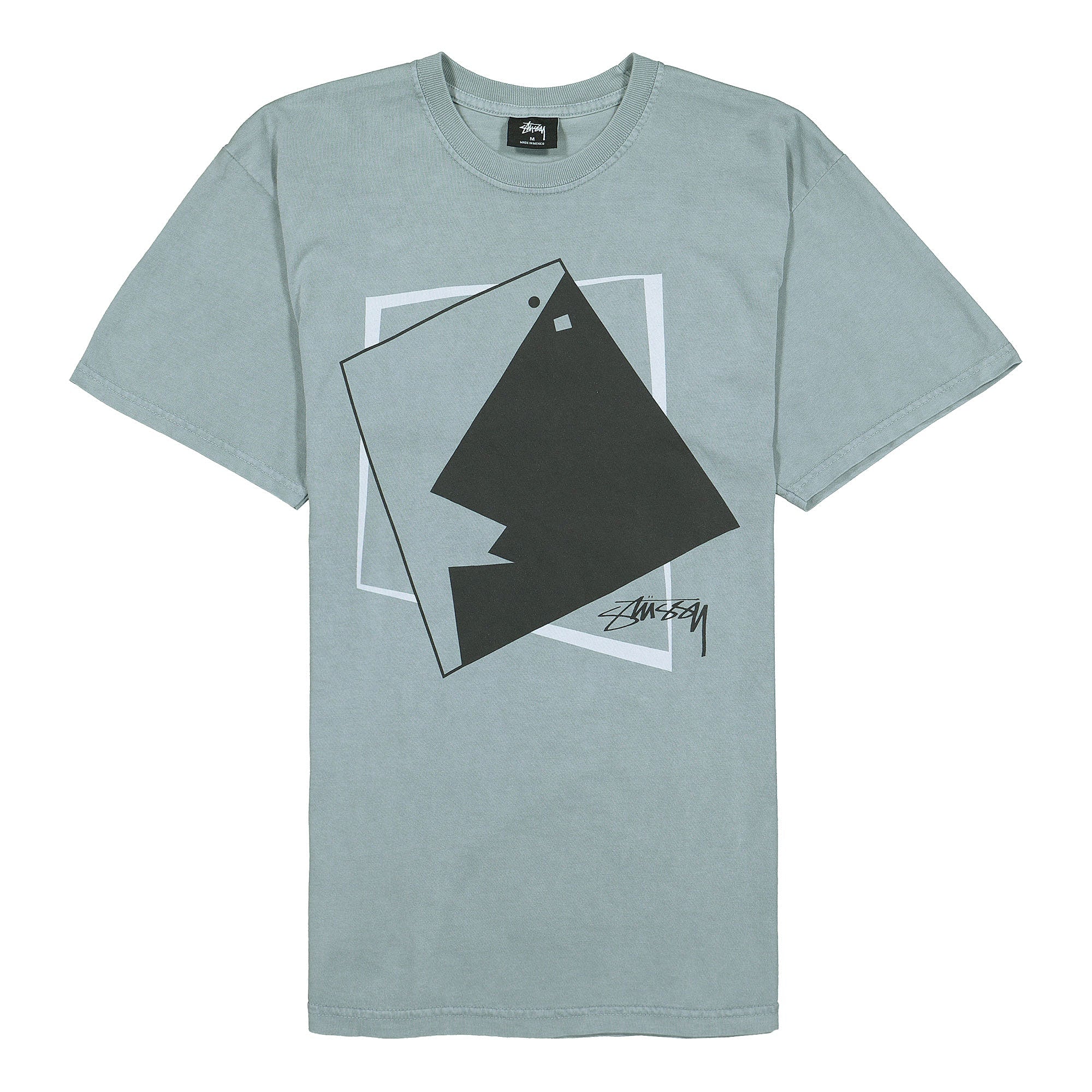 Stussy Square Face Pig. Dyed Tee Slate T-Shirts 1904490 / 0007 | Overkill