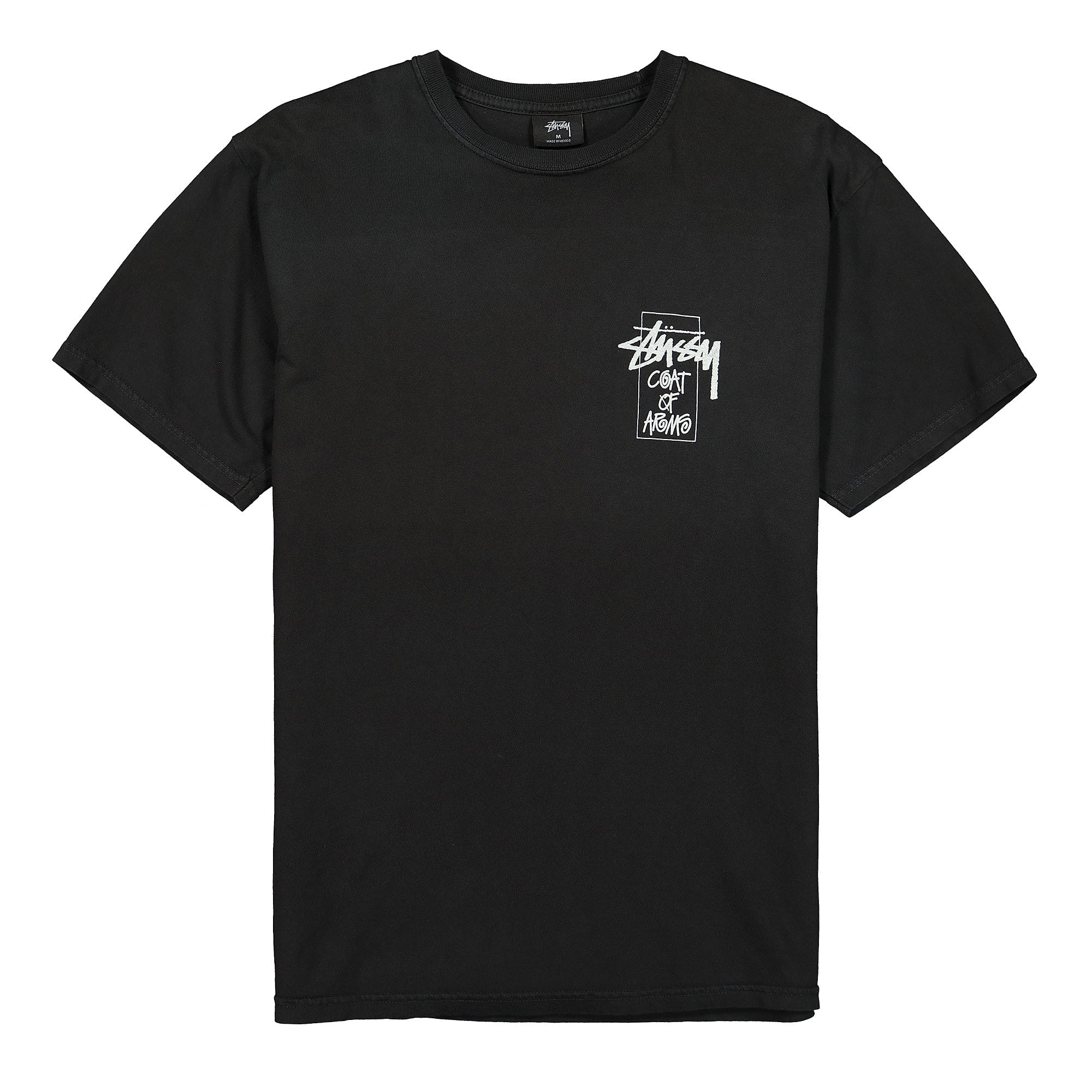 Stussy Coat of Arms Pigment Dyed Tee Black Coats 1904522 / 0001 | Overkill