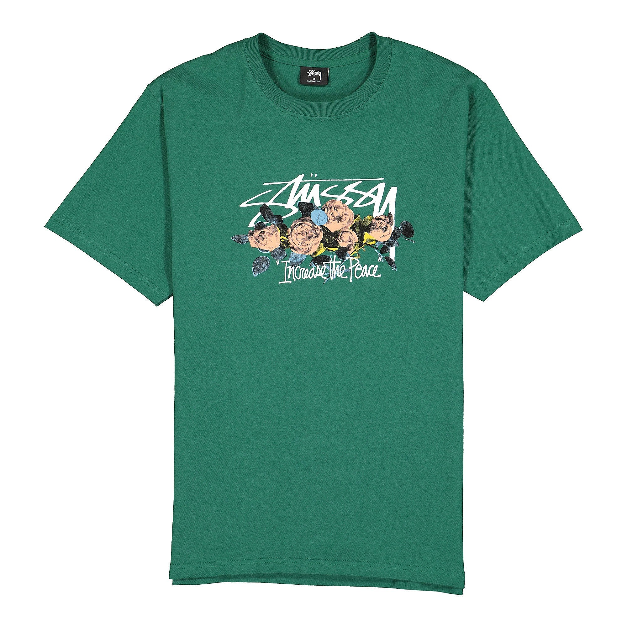 Stussy Itp Roses Tee Dark Green T-Shirts 1904574 / 0450 | Overkill