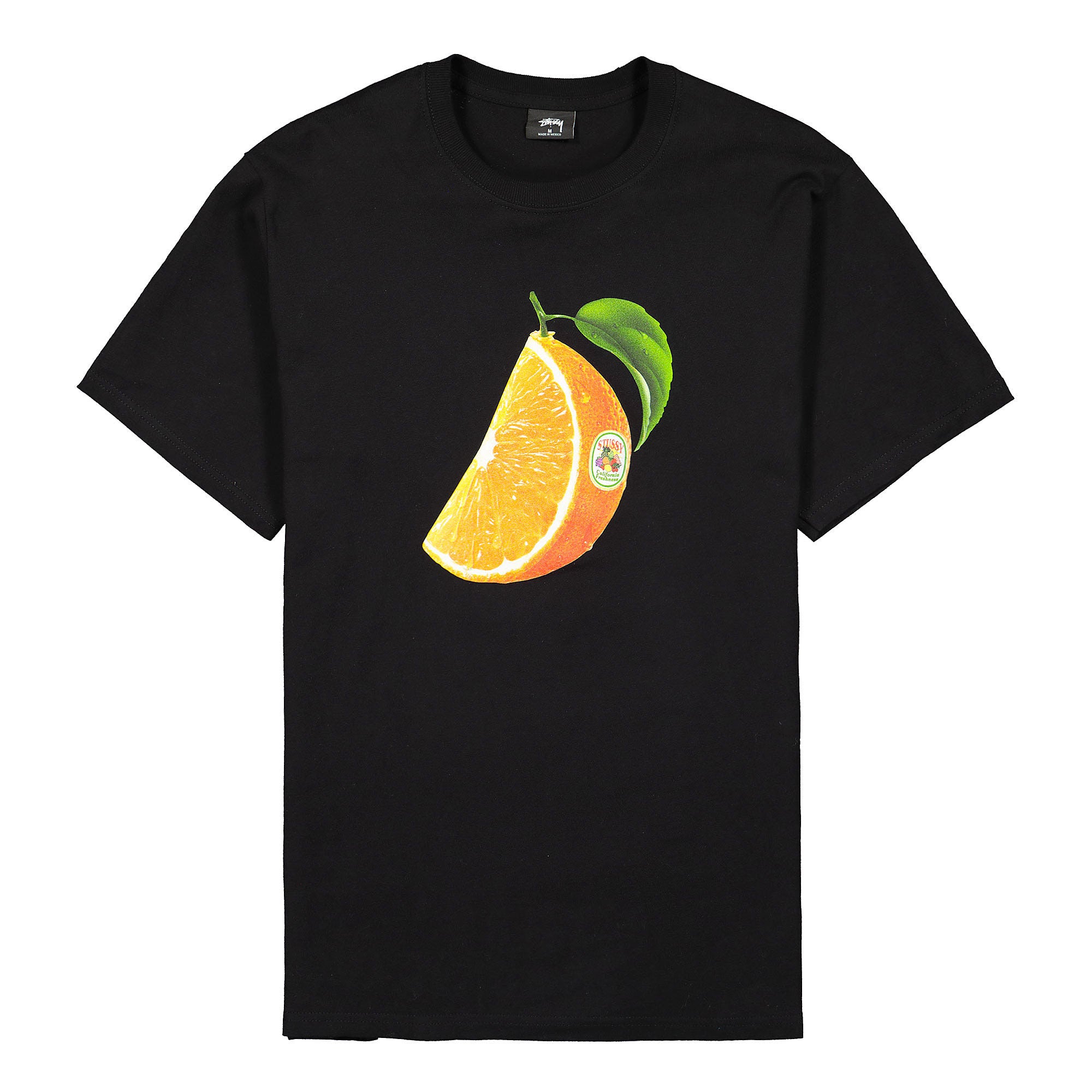 Stussy Orange Slice Tee Black T-Shirts 1904576 / 0001 | Overkill