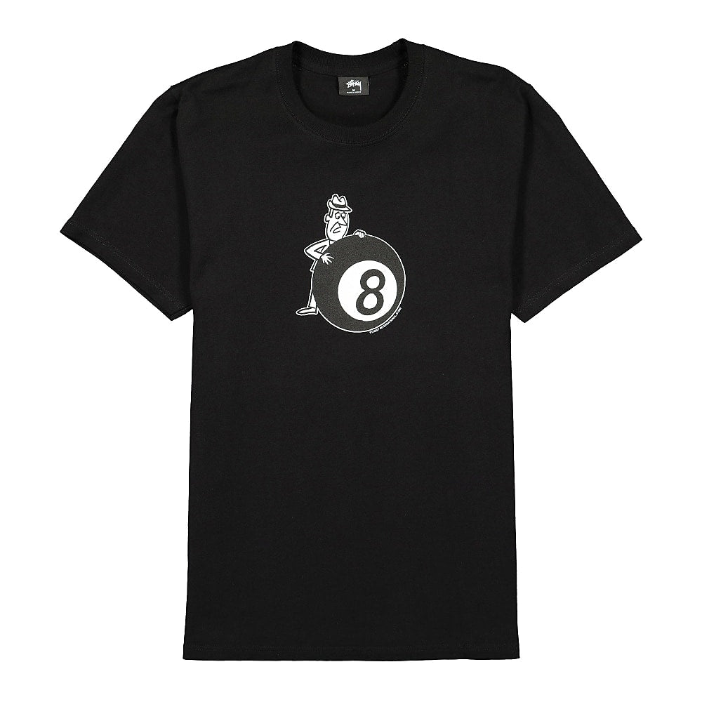 Stussy Behind The 8 Ball Tee Black T-Shirts 1904616 / 0001 | Overkill