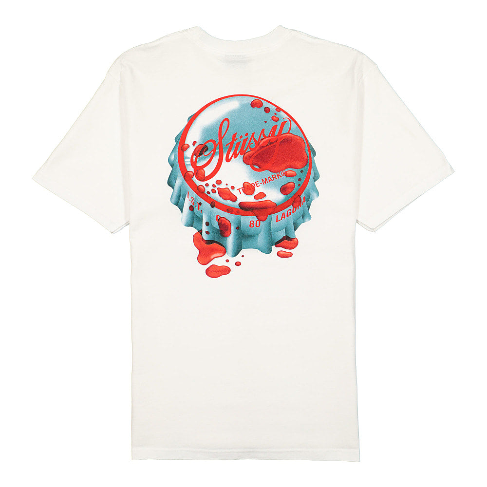 Stussy Bottlecap Tee White Caps Material | Overkill