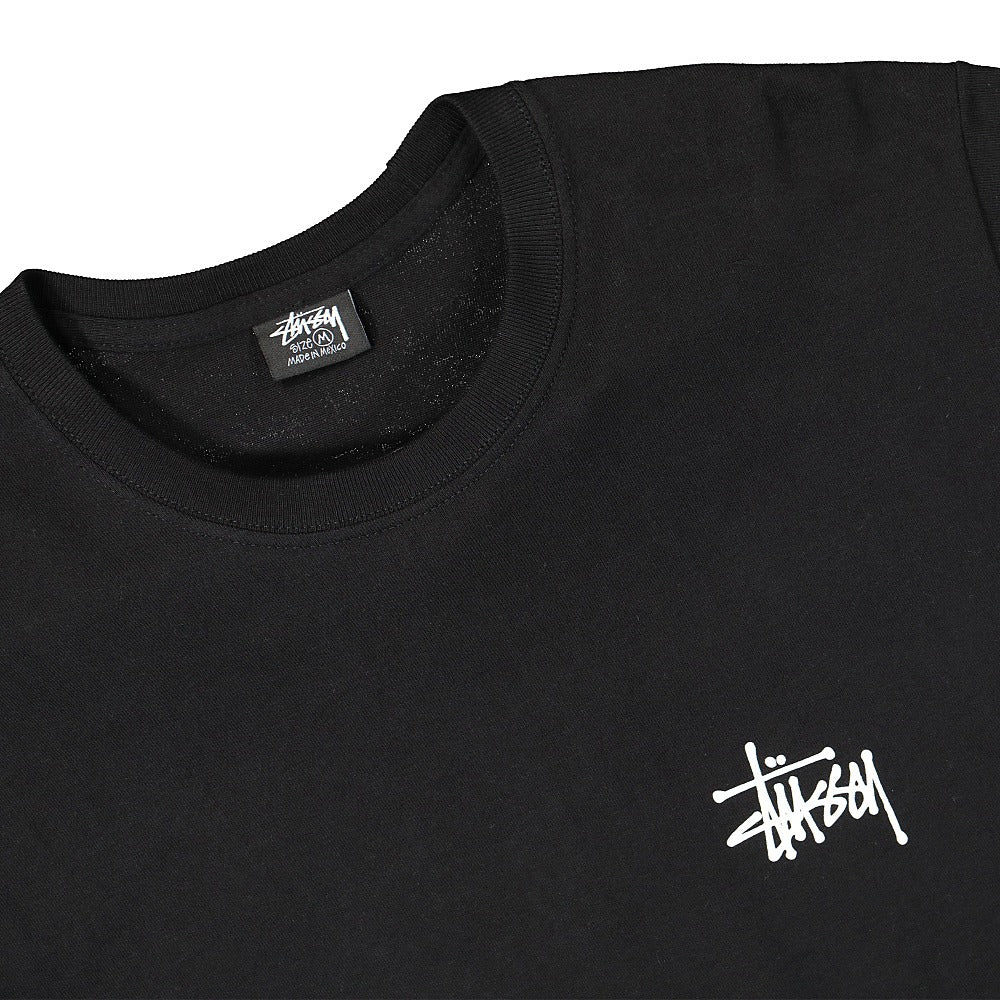 Stussy Basic Tee Black T-Shirts Close-up | Overkill