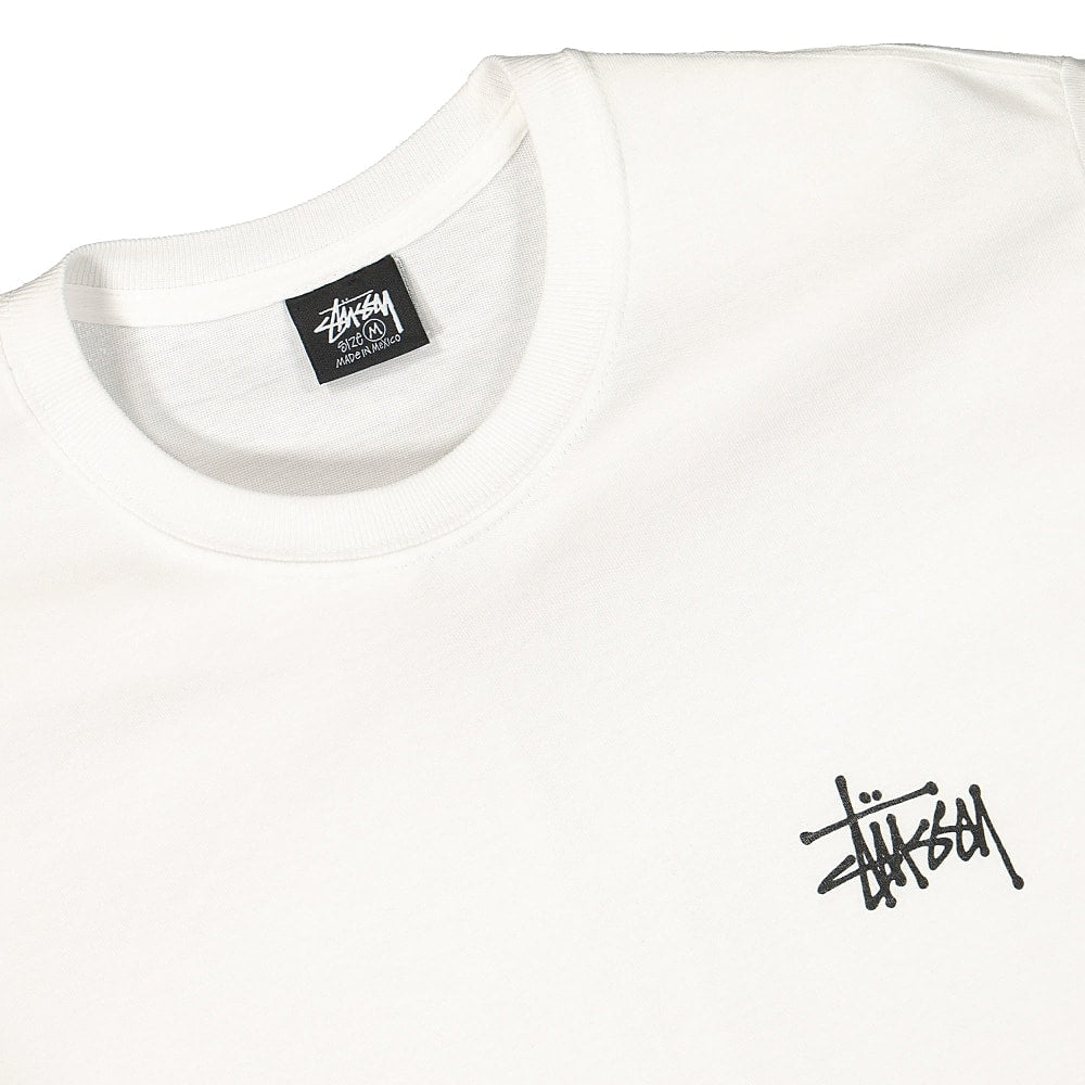 Stussy Basic Tee White T-Shirts Close-up | Overkill