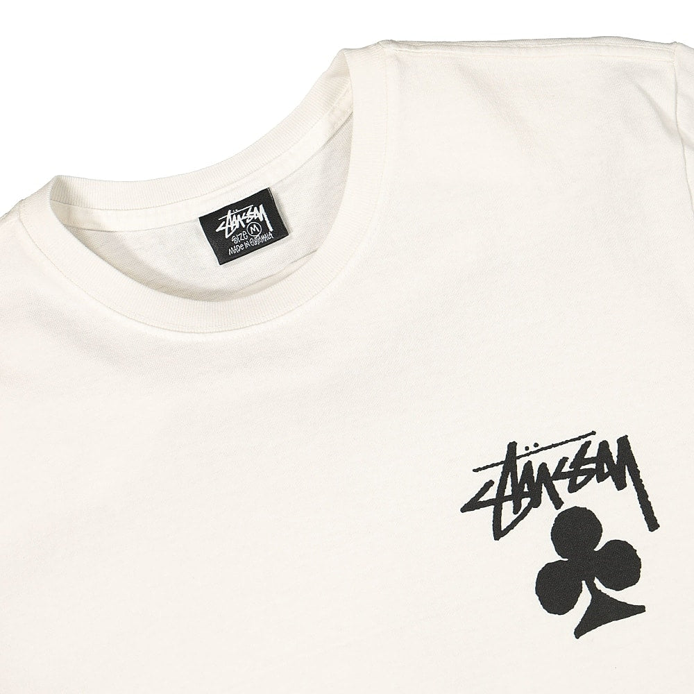 Stussy Club Pigment Dyed Tee Natural T-Shirts Close-up | Overkill