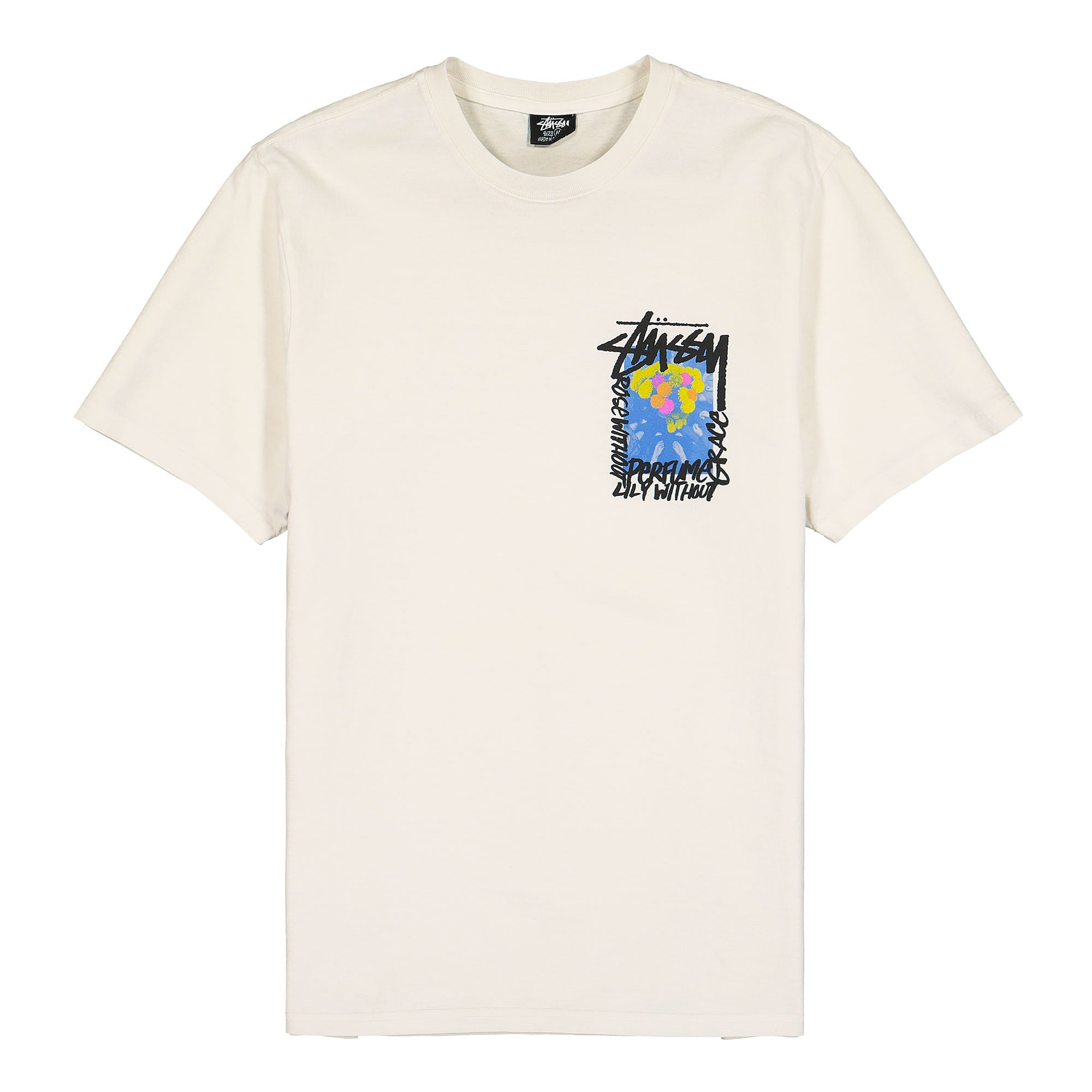 Stussy Camellias Pigment Dyed Tee Natural T-Shirts 1904685 / 1002 | Overkill