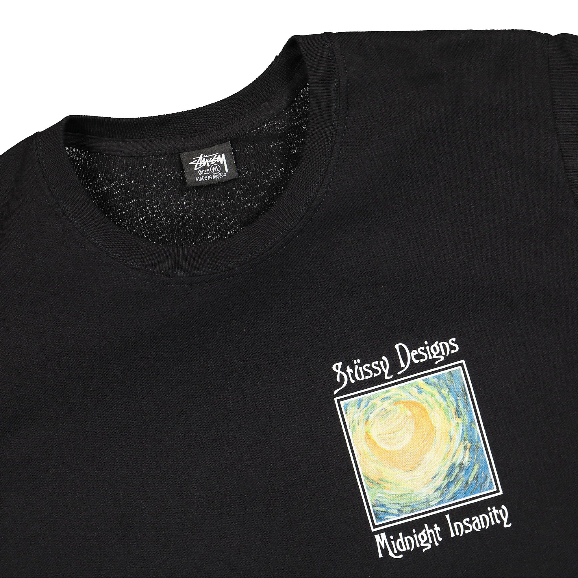Stussy Midnight Insanity Tee Black T-Shirts Close-up | Overkill