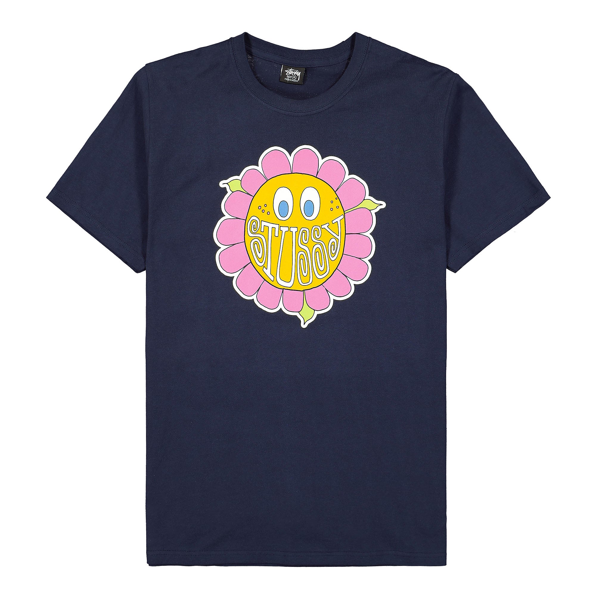 Stussy Happy Flower Tee Navy T-Shirts 1904708 / 0806 | Overkill