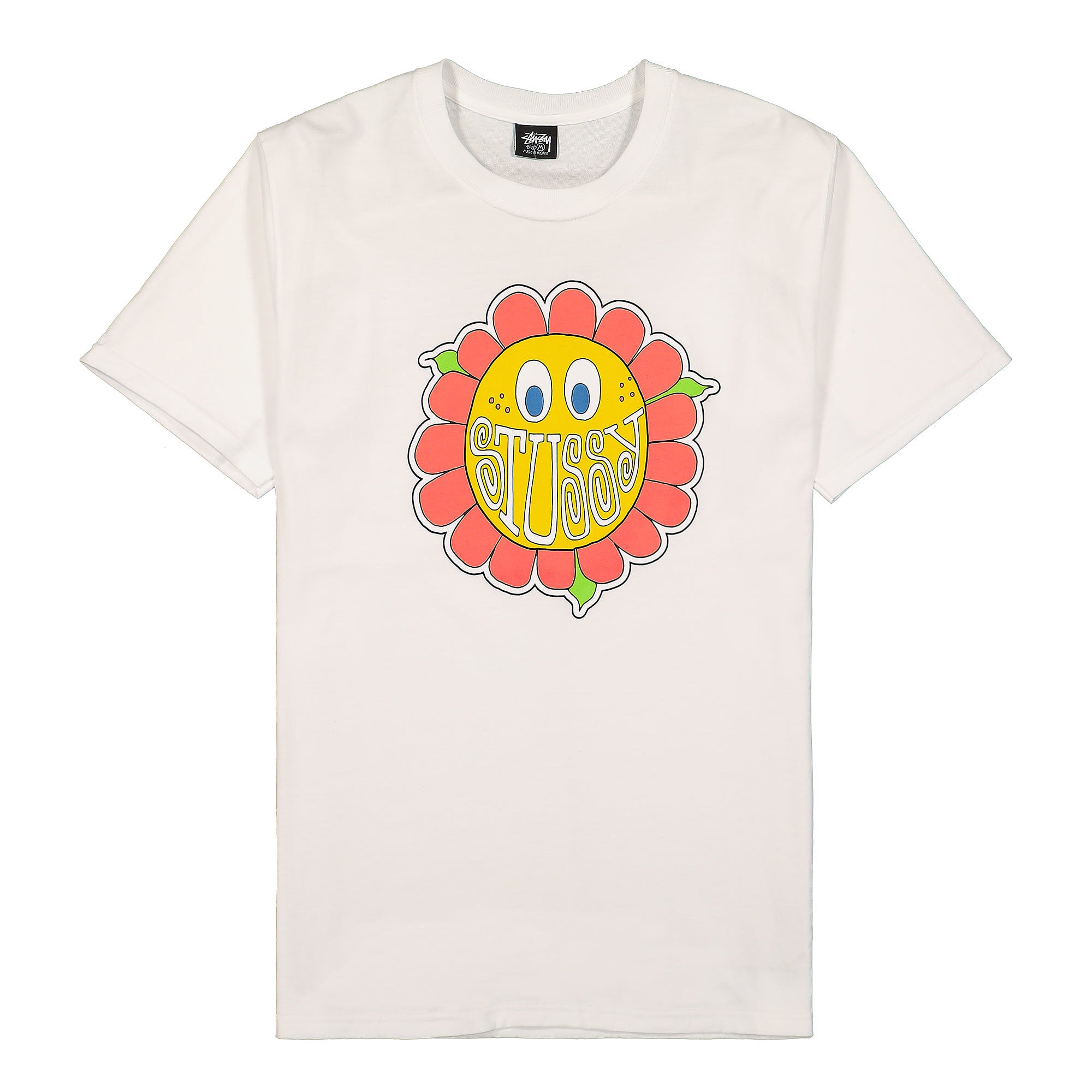 Stussy Happy Flower Tee White T-Shirts 1904708 / 1201 | Overkill