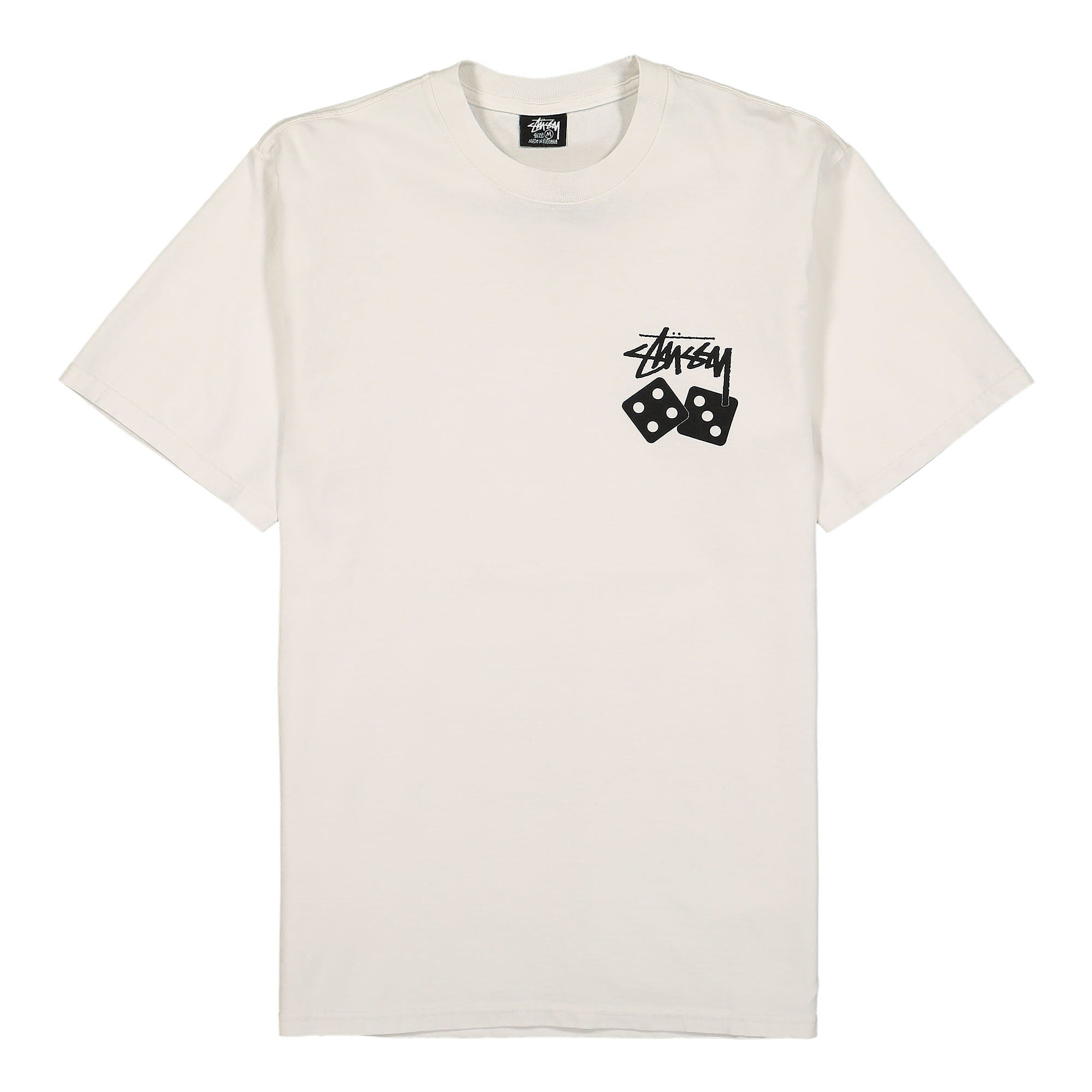 Stussy Dice Pigment Dyed Tee Natural T-Shirts 1904721 / 1002 | Overkill