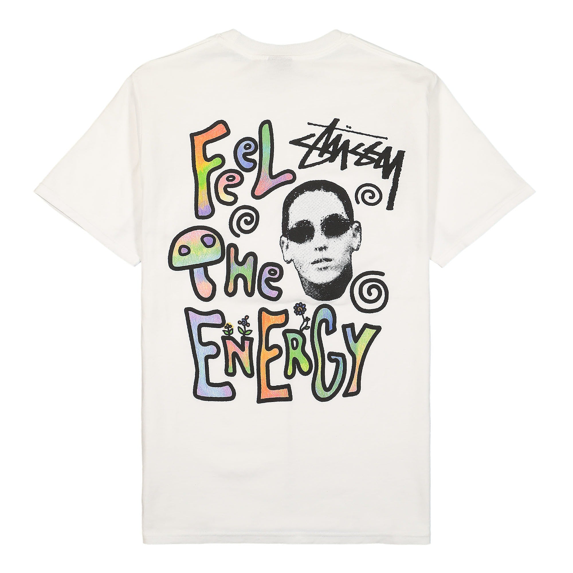 Stussy Energy Tee White T-Shirts Material | Overkill
