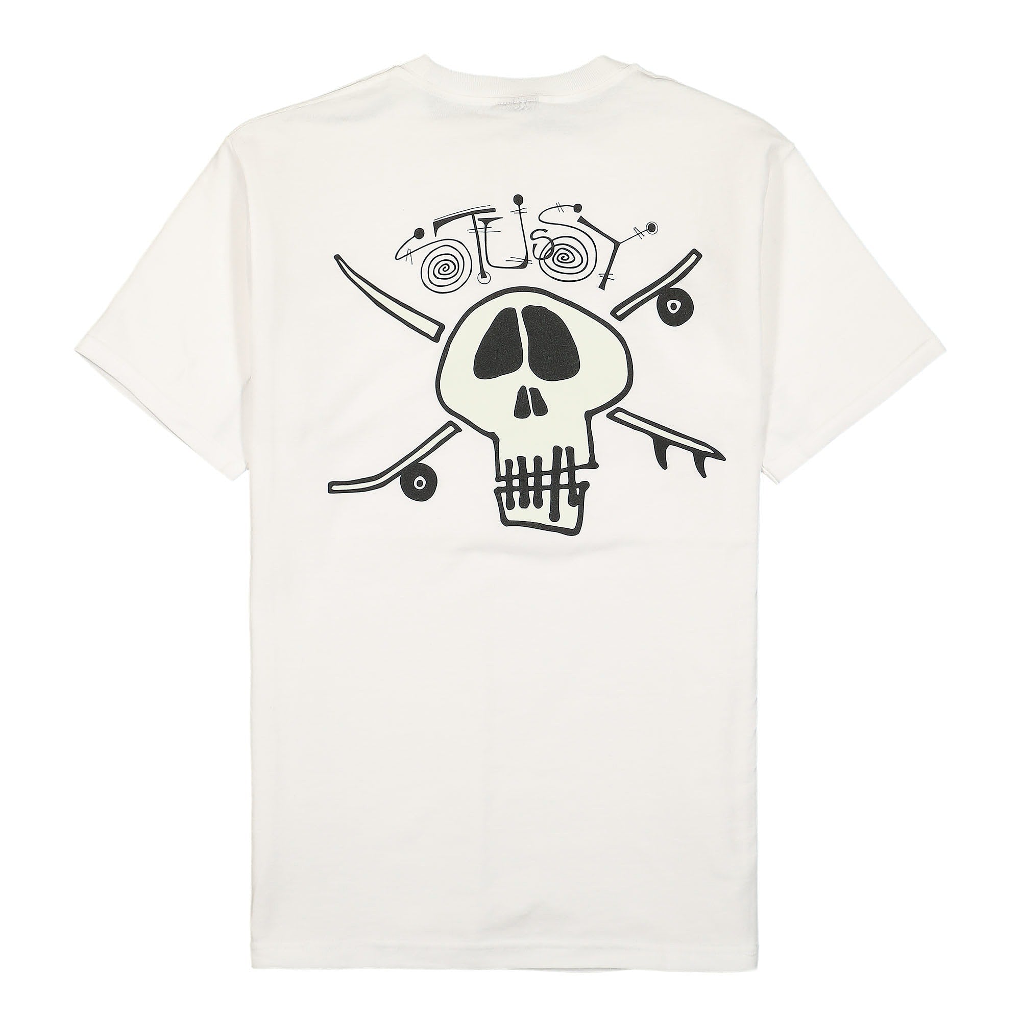 Stussy Surf Skate Skull Tee White T-Shirts Material | Overkill