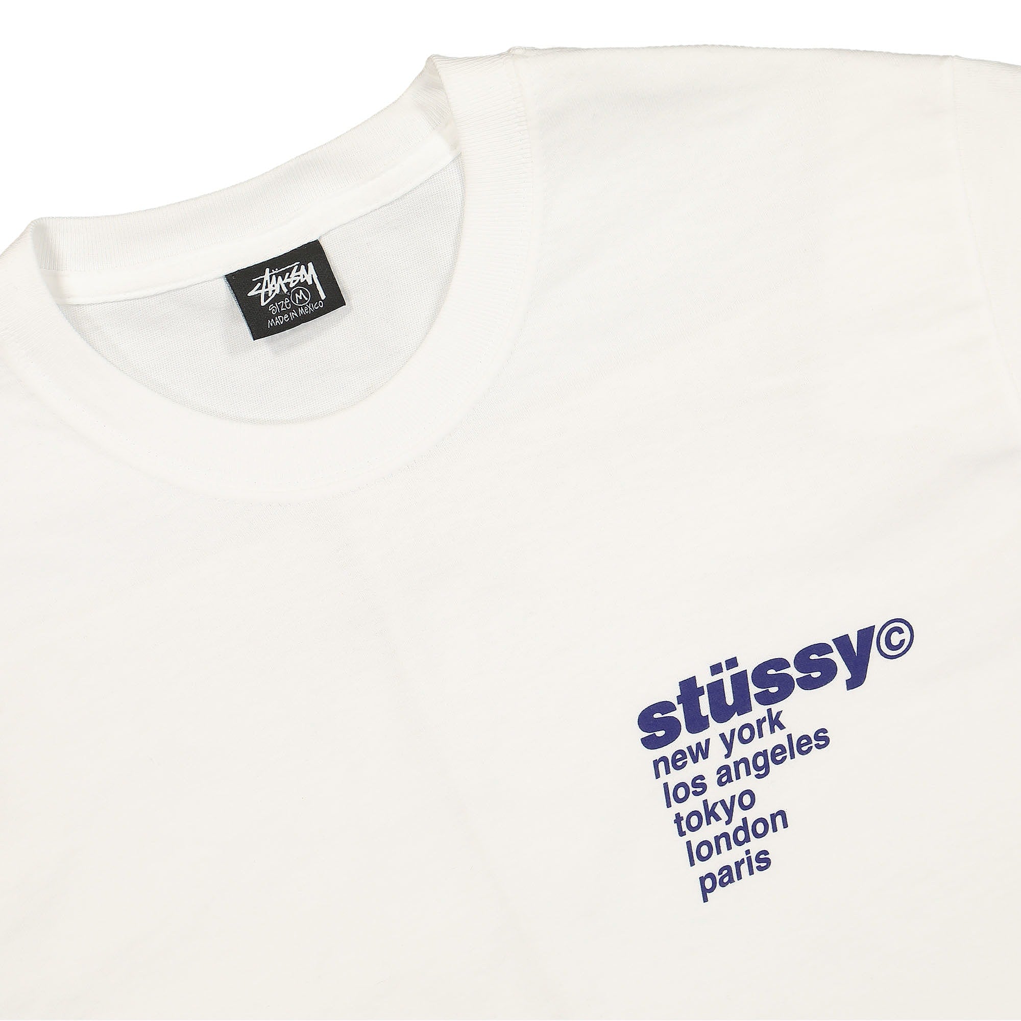 Stussy Strawberry Tee White T-Shirts Close-up | Overkill