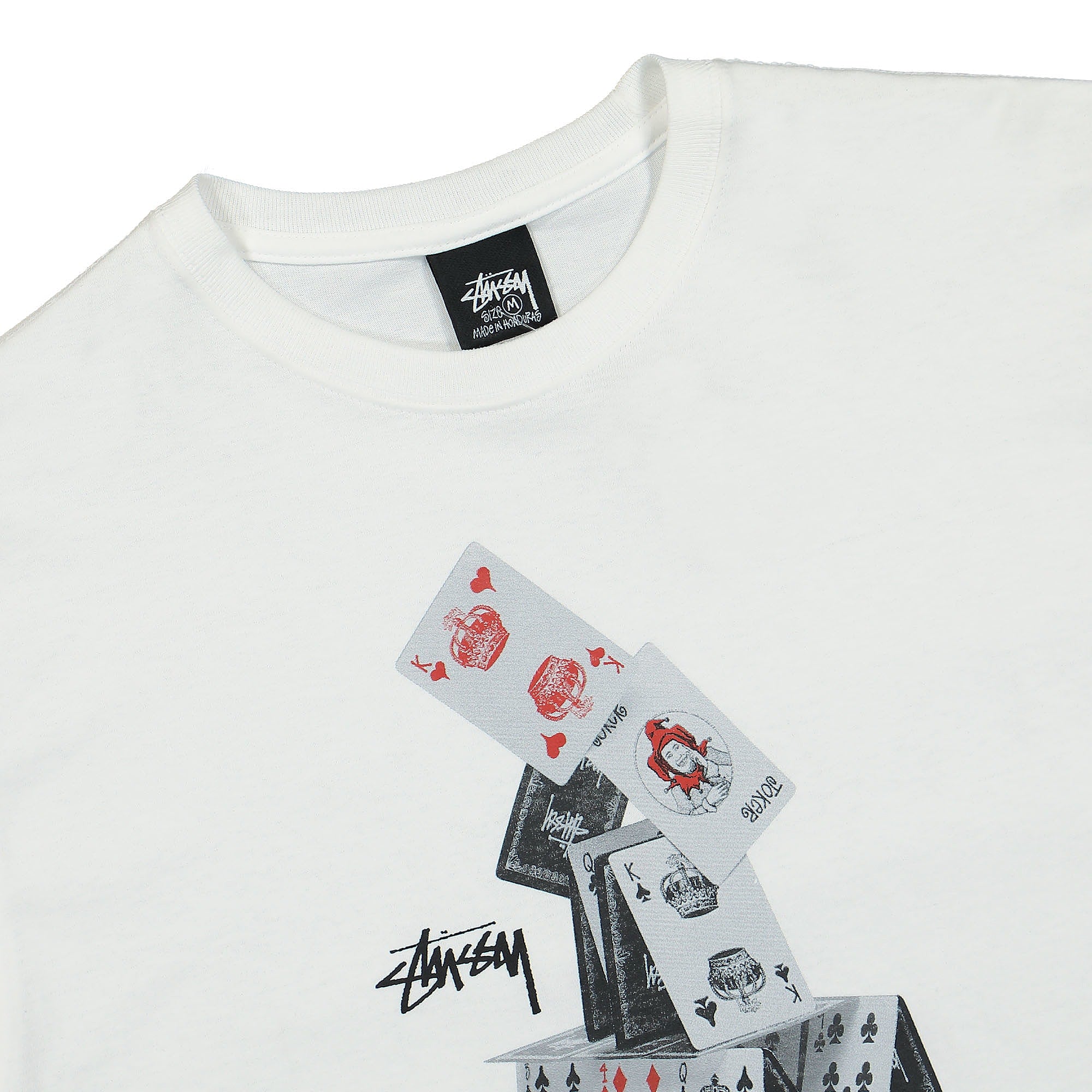 Stussy House Of Cards Tee White T-Shirts Close-up | Overkill