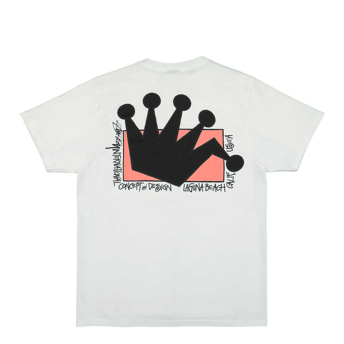 Stussy Lb Crown Tee White T-Shirts Material | Overkill