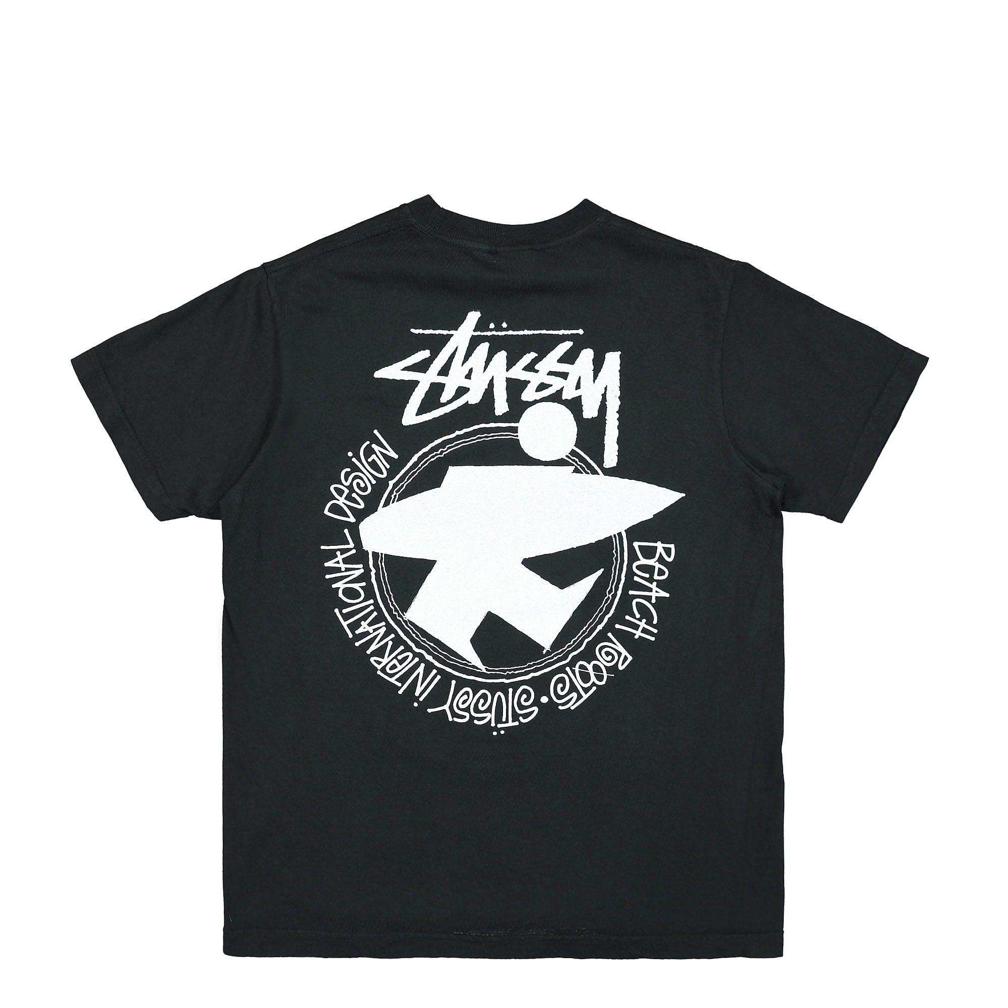 Stussy Beach Roots Pigment Dyed Tee Black T-Shirts Material | Overkill