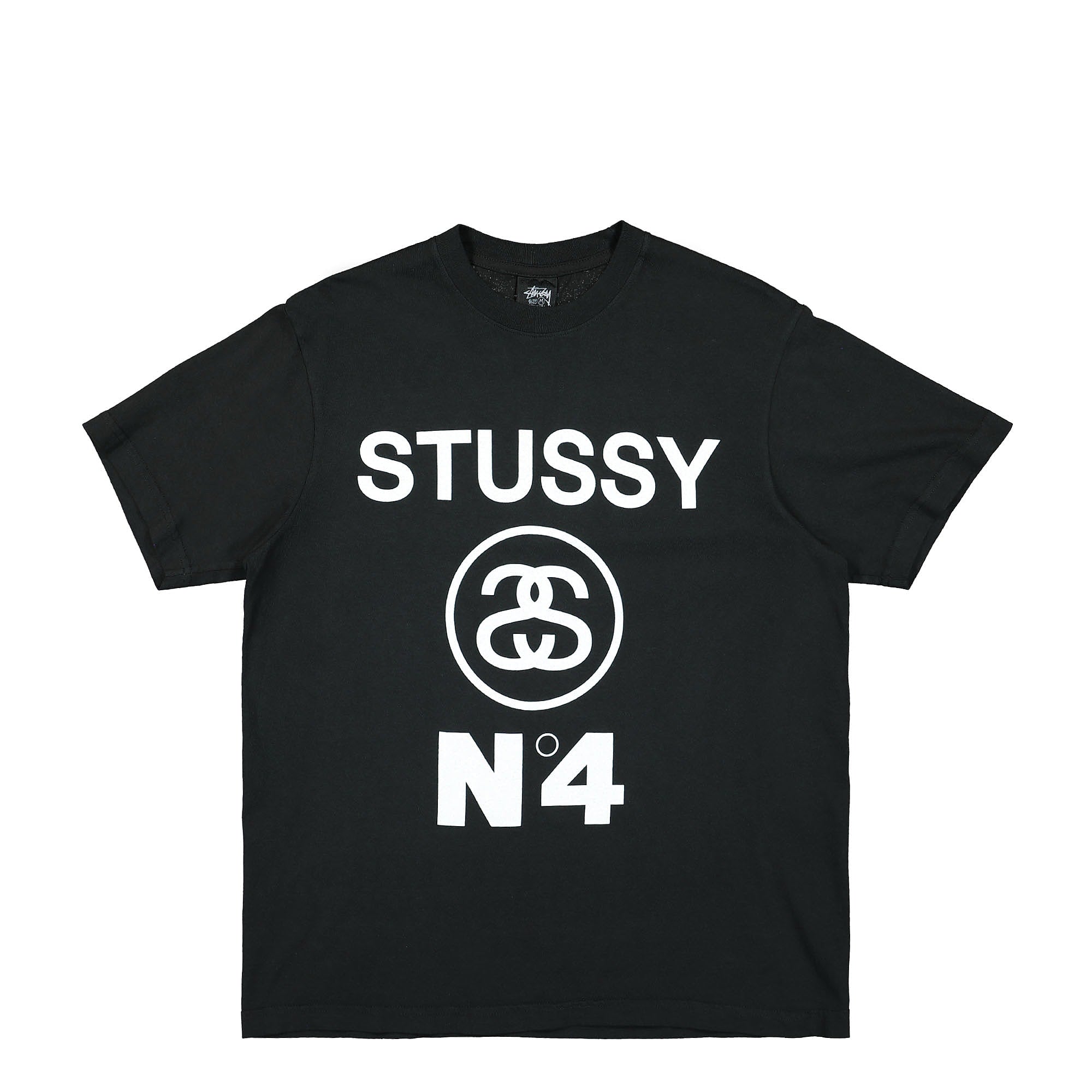 Stussy No.4 Pigment Dyed Tee Black T-Shirts 1904804 / 0001 | Overkill