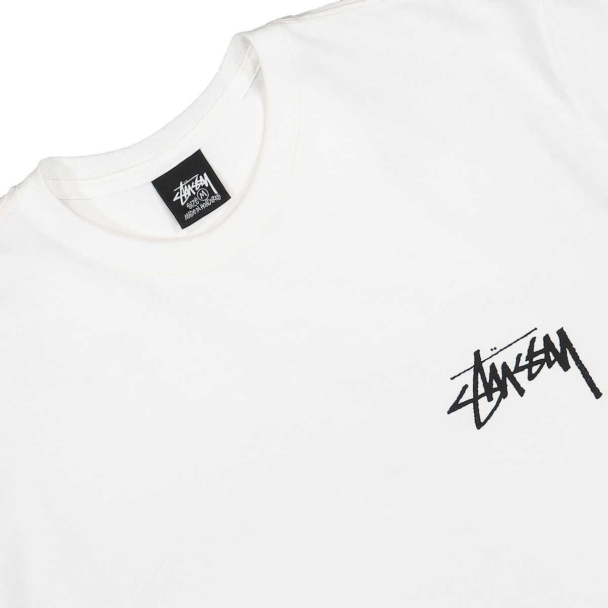 Stussy Low Tide Tee White T-Shirts Close-up | Overkill