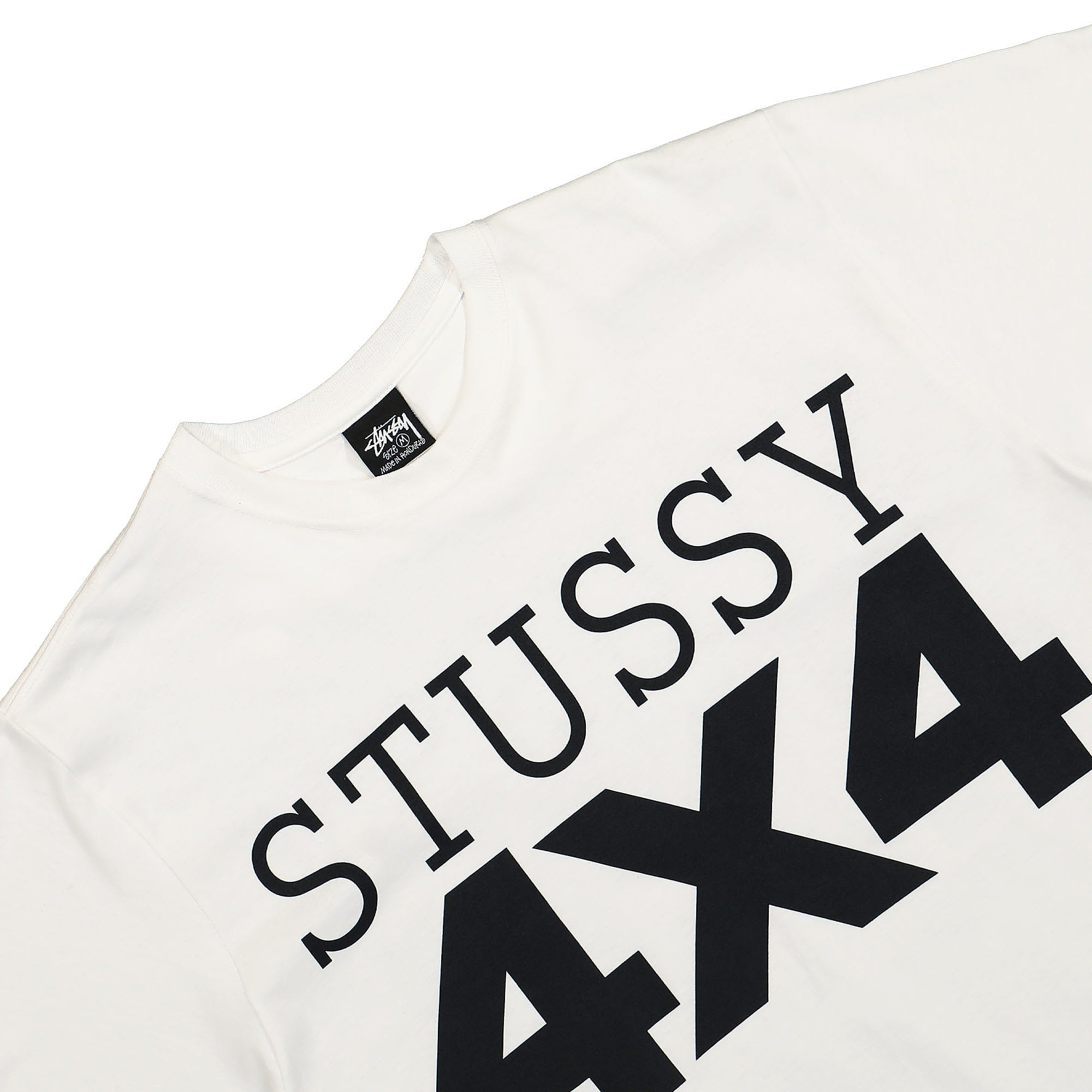 Stussy 4X4 Tee White T-Shirts Close-up | Overkill