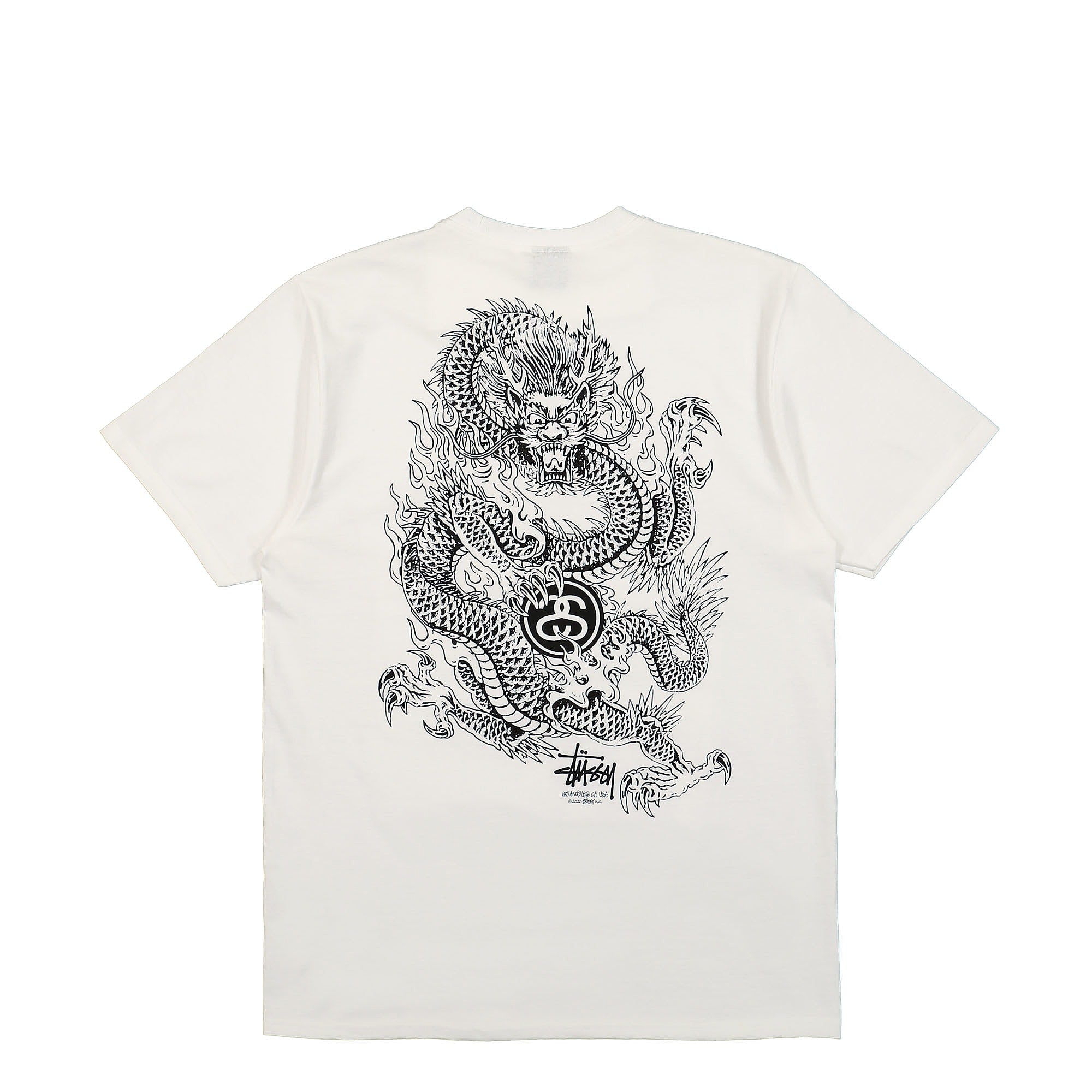 Stussy Dragon Tee White T-Shirts Material | Overkill