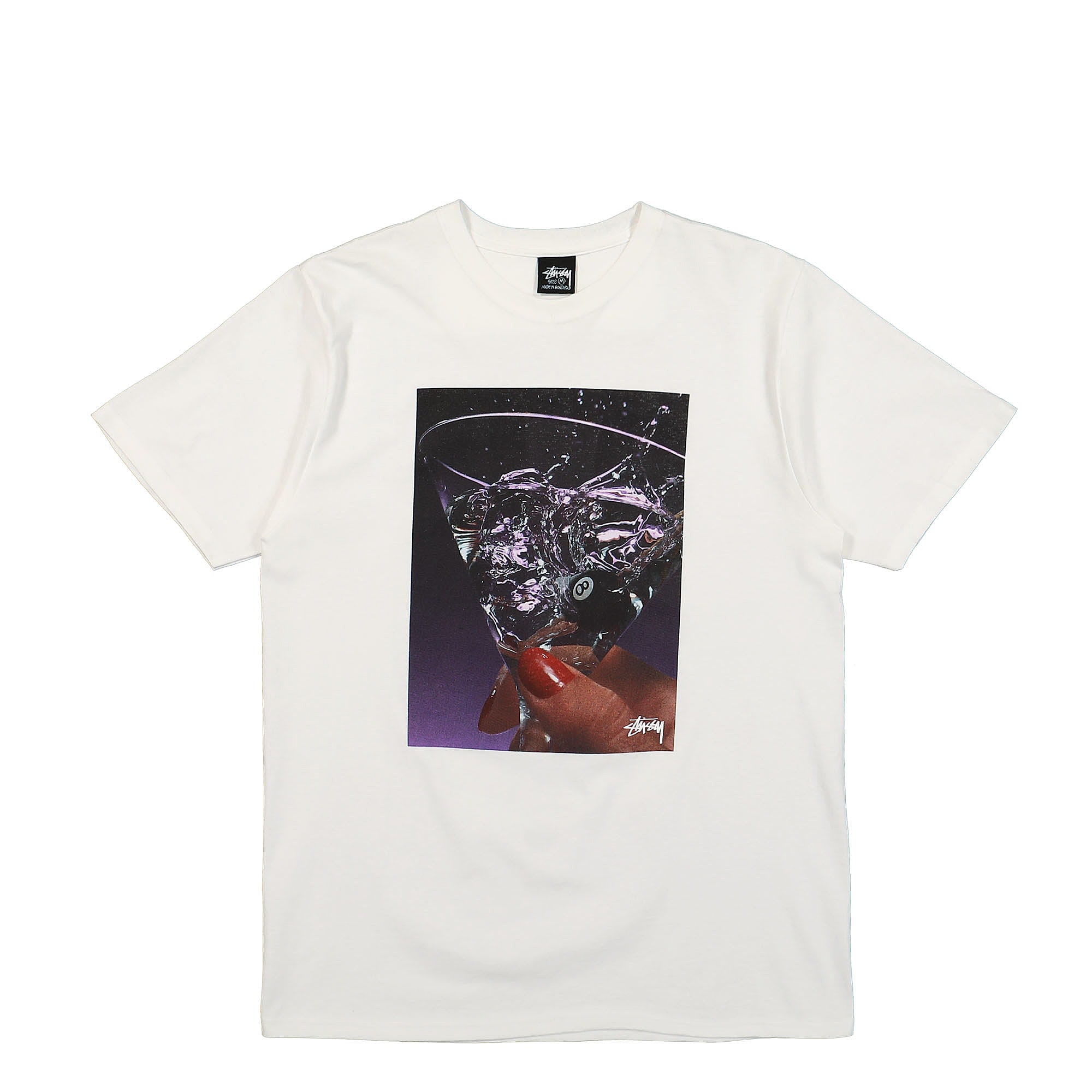 Stussy Martini Tee White T-Shirts 1904849 / 1201 | Overkill