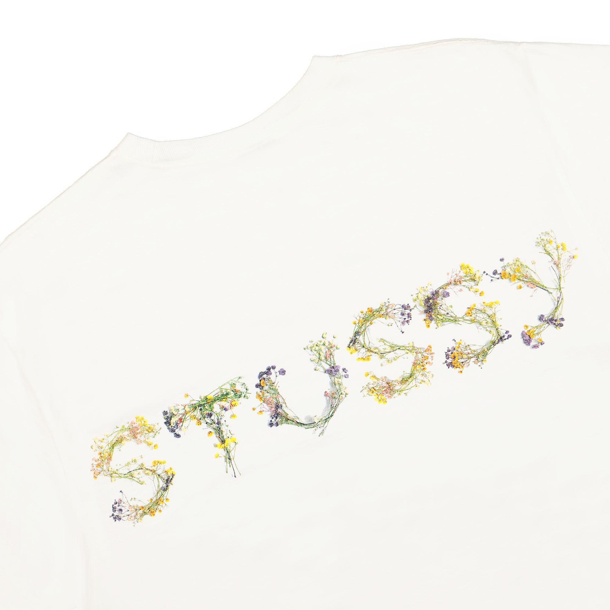 Stussy Bokay Pig Dyed Tee Natural T-Shirts Detailfoto | Overkill
