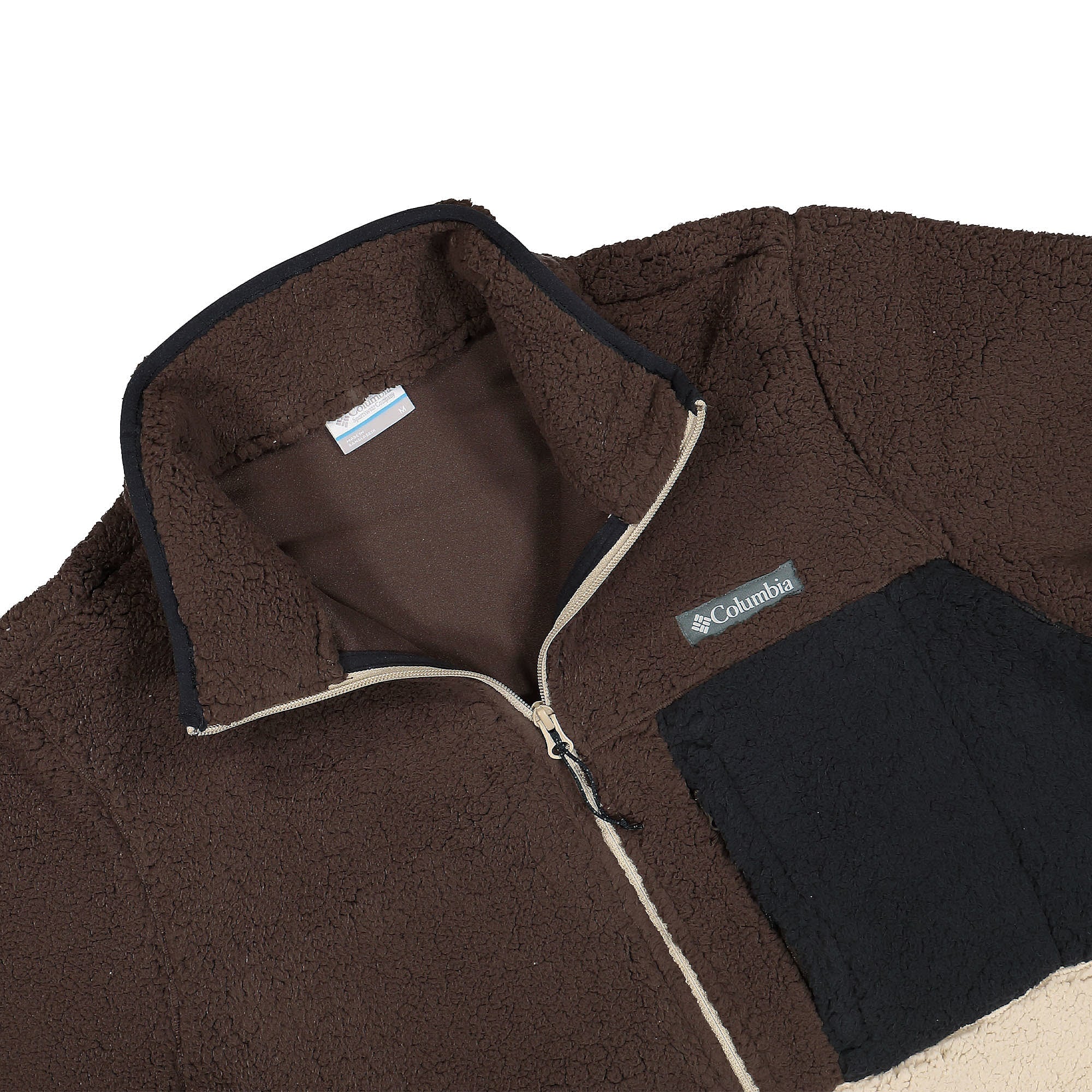 Columbia Mountainside Heavyweight Fleece Jacket Ancient Fossil / Black Fleece Jackets Close-up | Overkill