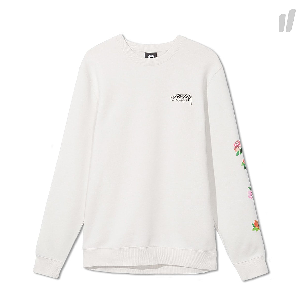 Stussy Roses Crew Sweat-Shirt Stone Sweatshirts 1914218 / 1015 | Overkill