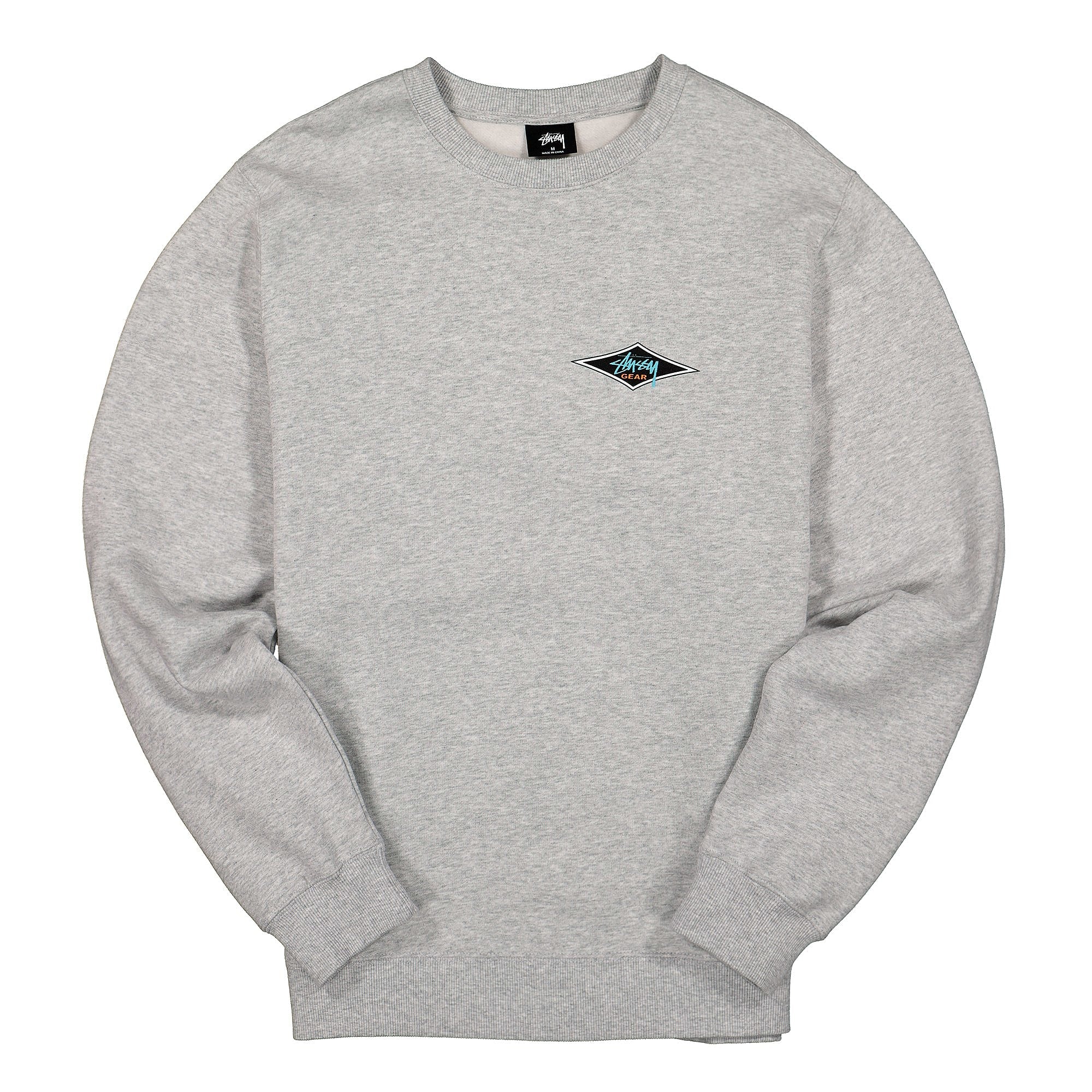 Stussy Gear Crew Ash Heather Sweatshirts 1914461 / 0062 | Overkill