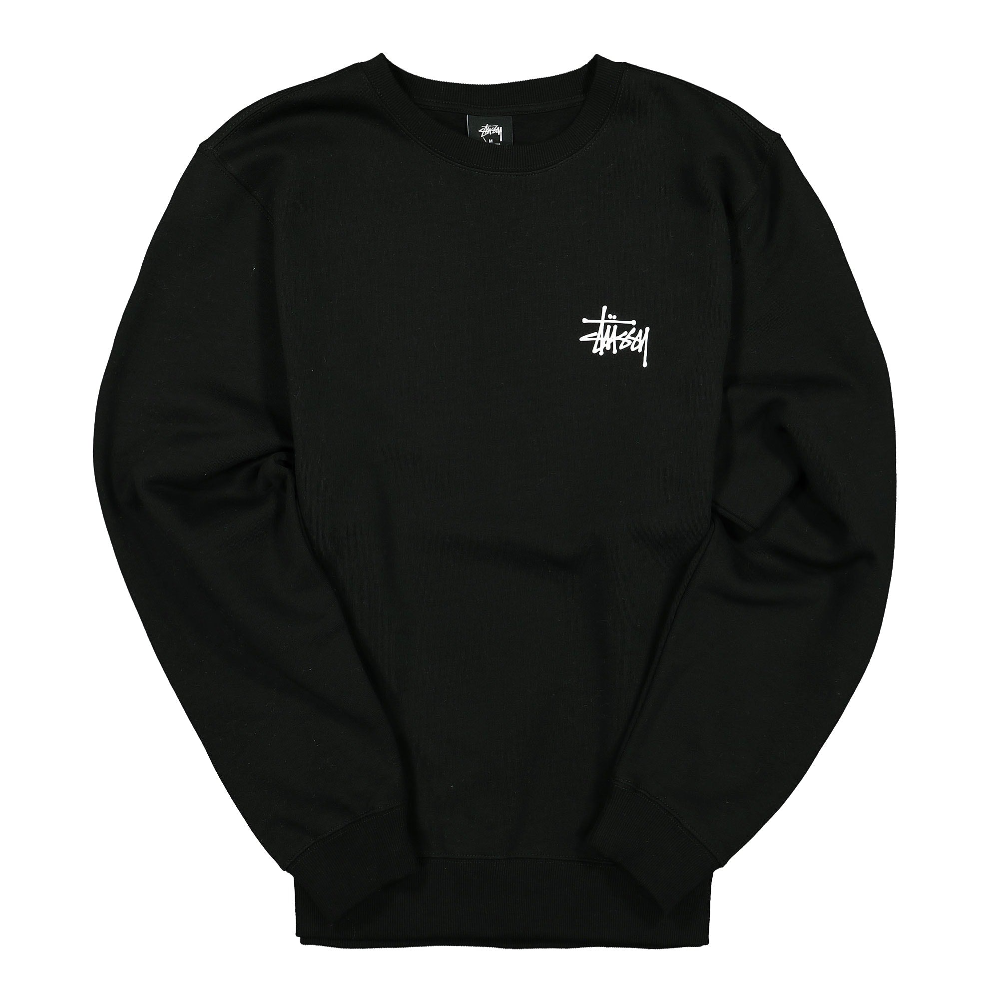 Stussy Basic Crew Black Sweatshirts 1914464 / 0001 | Overkill