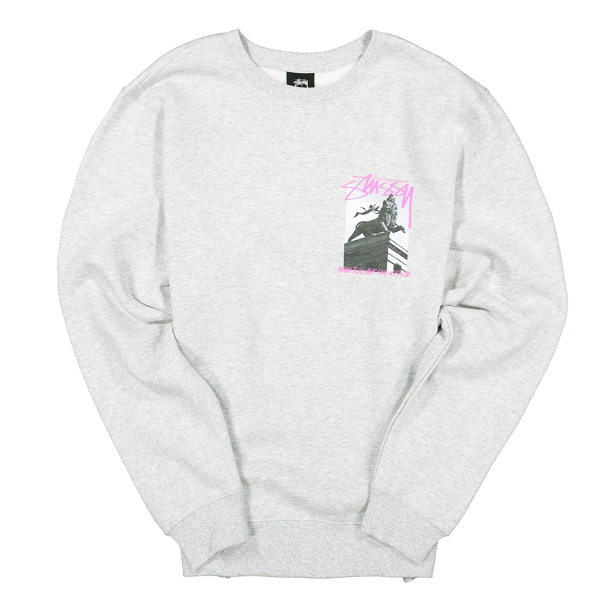 Stussy Emperor Crew Ash Heather Sweatshirts 1914474 / 0062 | Overkill