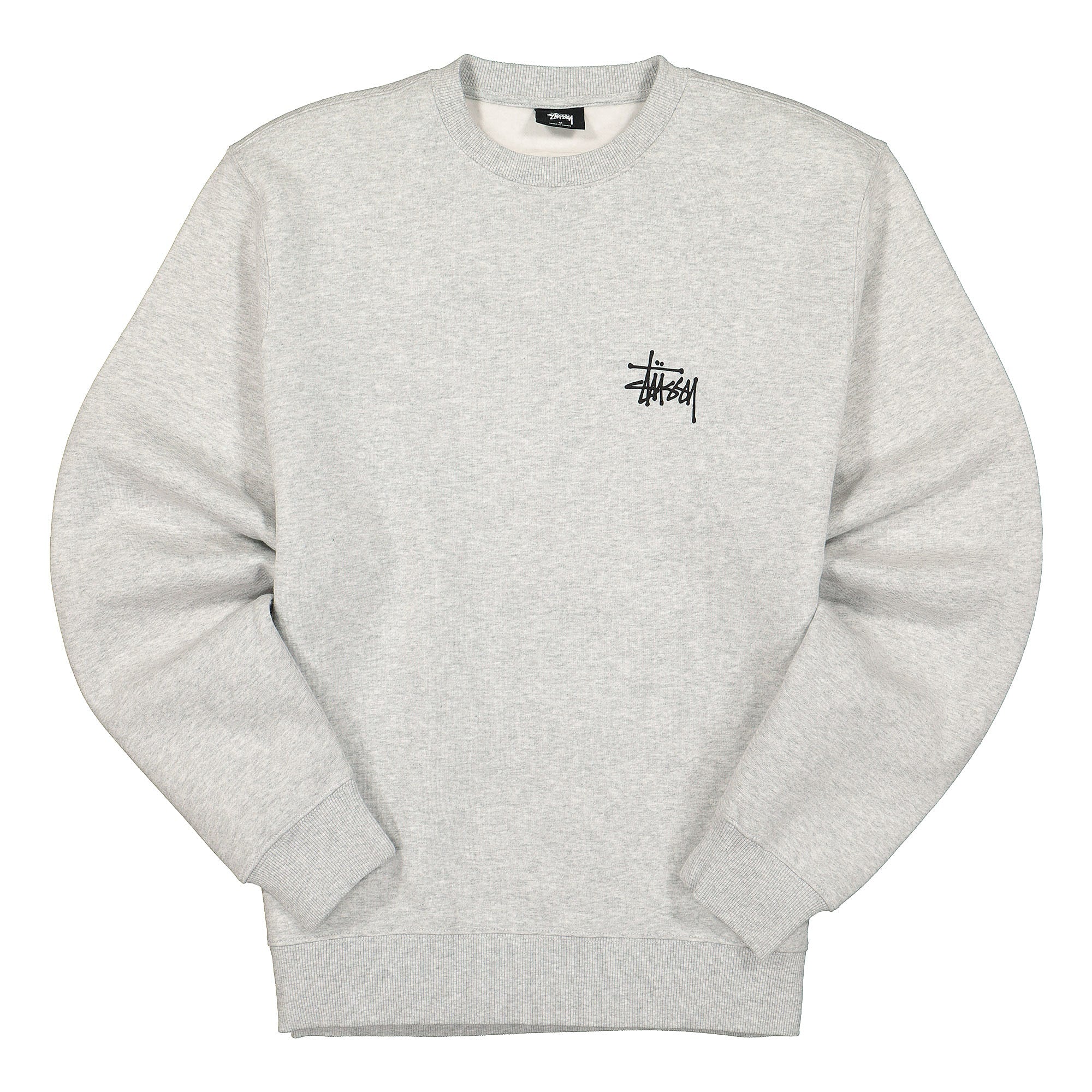 Stussy Basic Crew Ash Grey 1914615 / 0062 | Overkill