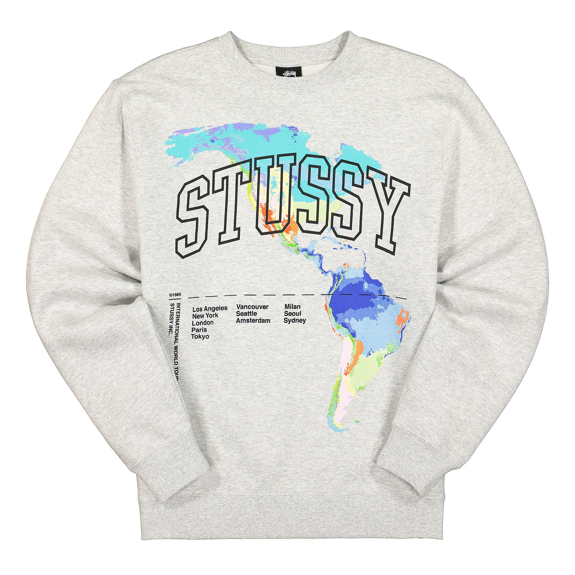 Stussy Thermal Crew Ash Heather 1914630 / 0062 | Overkill