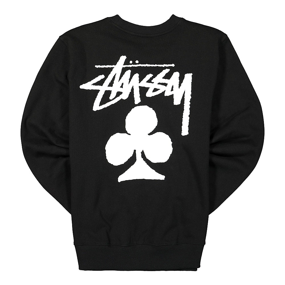 Stussy Club Crew Black Sweatshirts Material | Overkill
